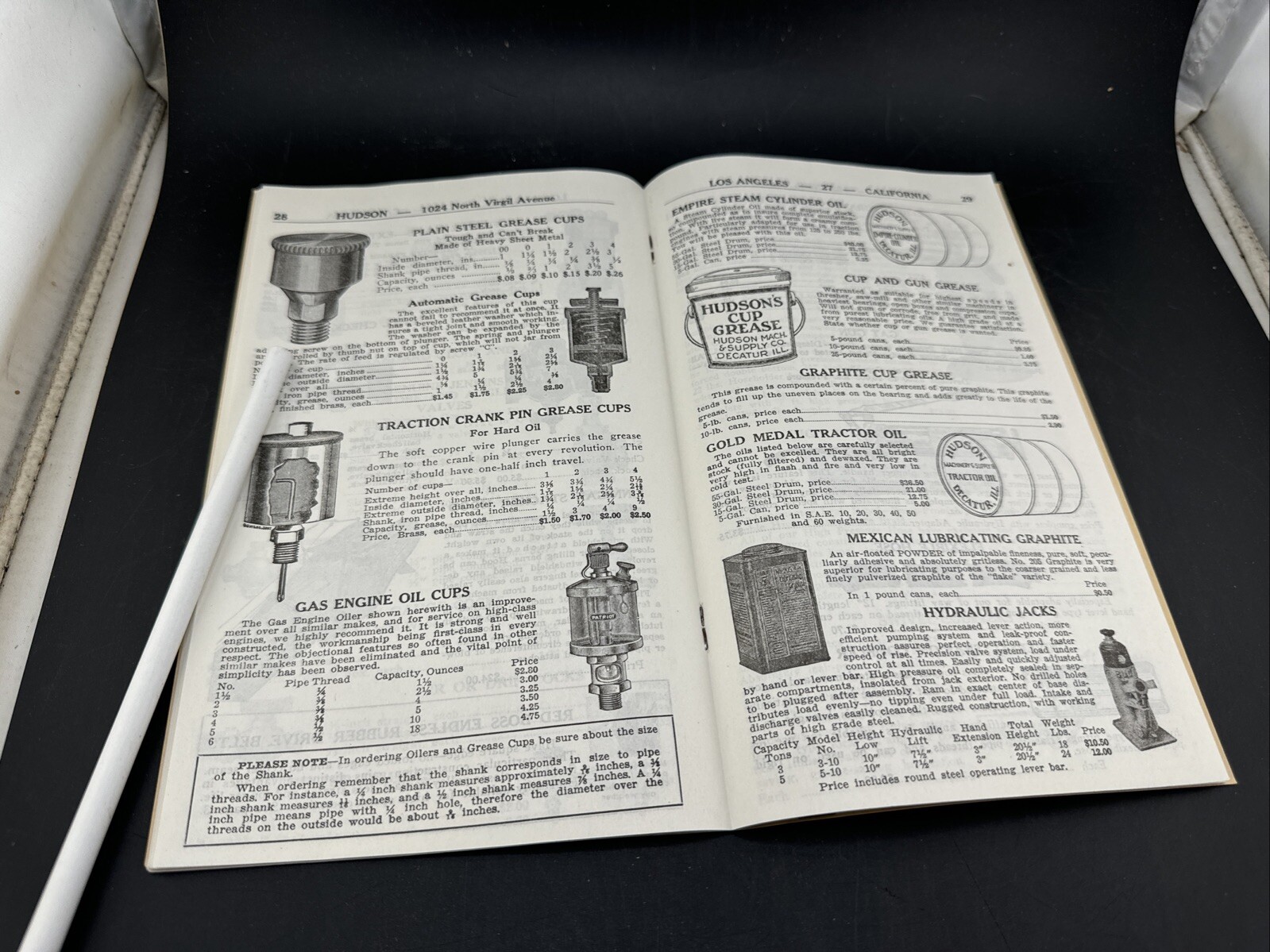 vintage original print the hudson machinery and supply co catalog 1949