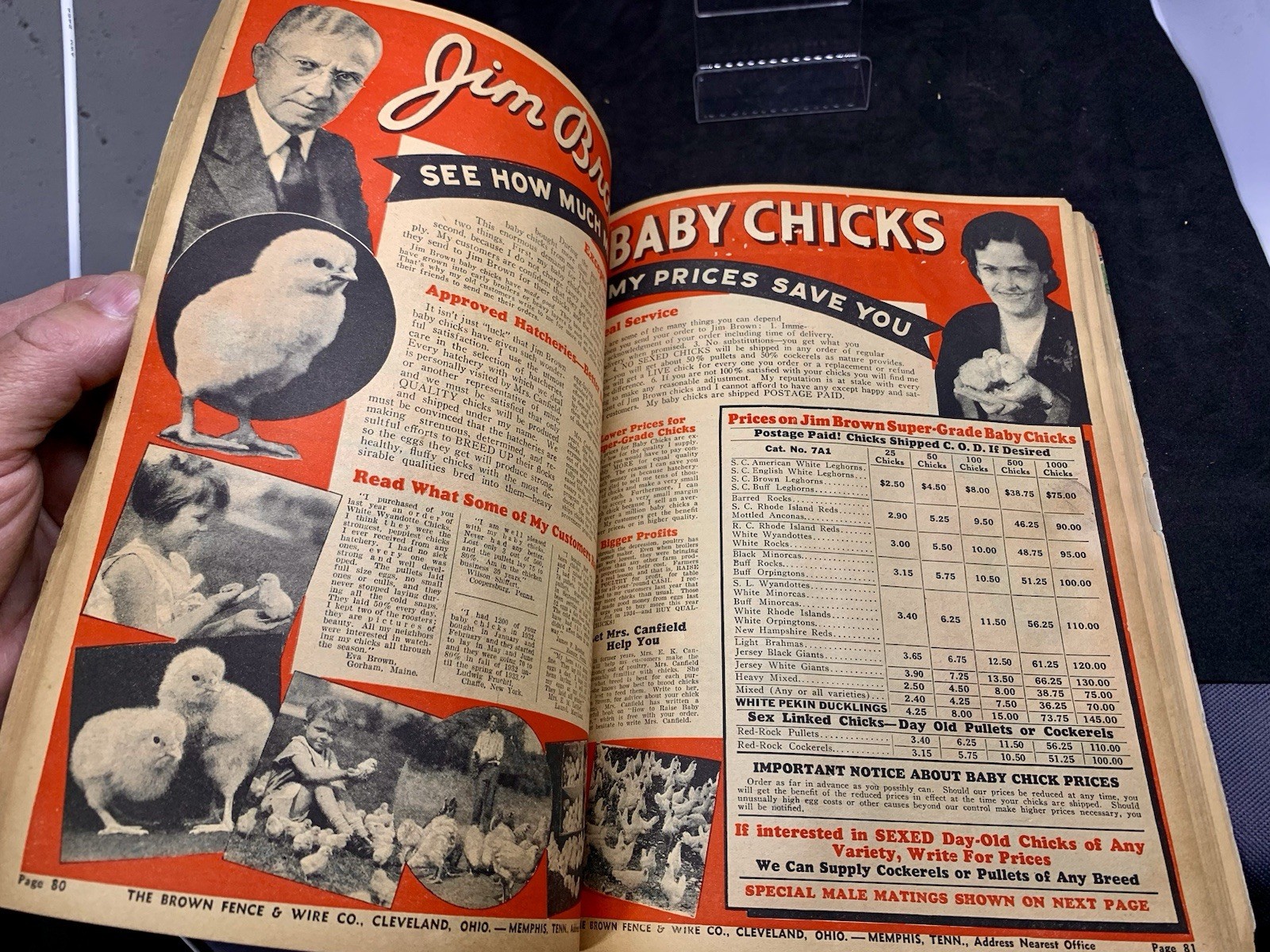 JIM BROWN&rsquo;S 1935 BARGAIN BOOK – THE BROWN FENCE & WIRE CO.- Catalog