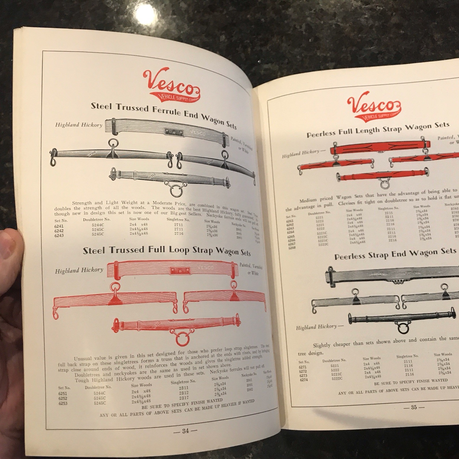 1946 Catalog Vesco Vehicle Supply Co Cairo IL With price sheet