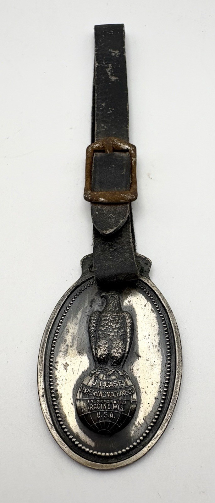 J.I. Case CO. Threshing Machine Watch Fob Vintage Cira 1910-1920