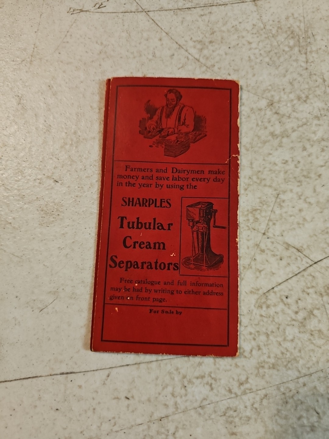 Antique Sharples Tubular Cream Separators Postcard & Needle Book Lot