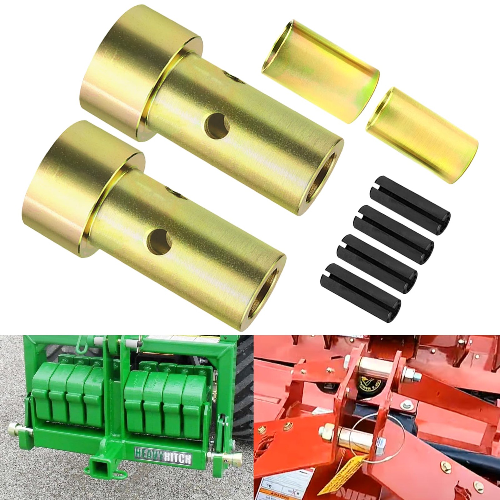 TK95029 Quick Hitch Adapter Bushing Set with Top Link Bushings Fit for Cat 1 …