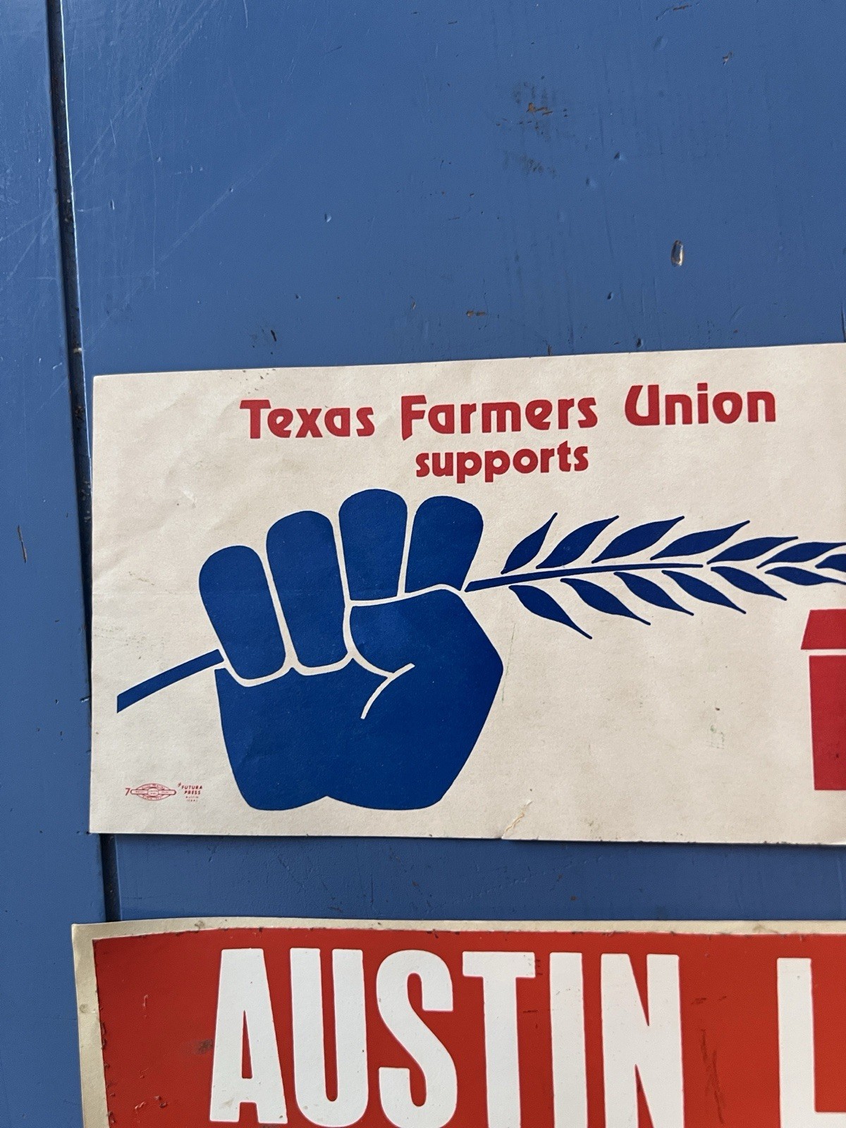 Vintage Farm Livestock Agricultural Bumper Sticker Lot, Austin Texas Farm Power