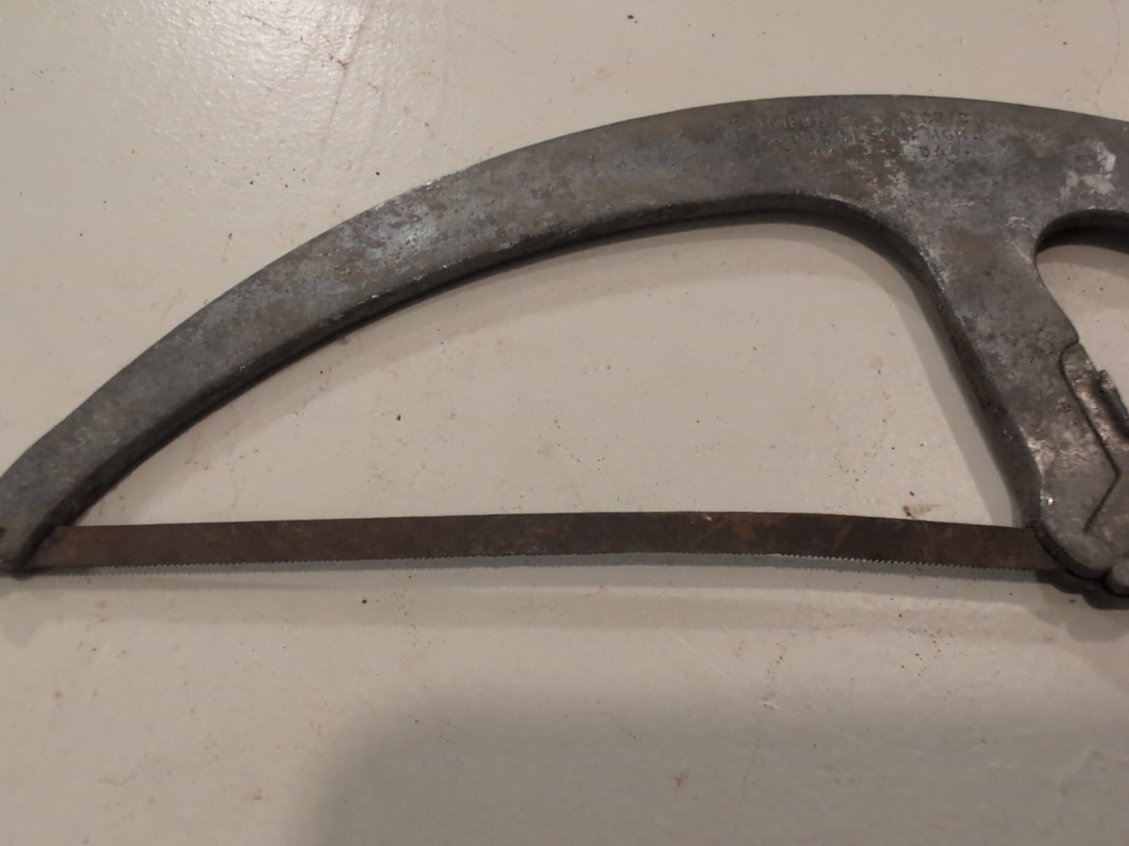 Vtg Farmers Elevator Co Summit South Dakota Hacksaw Meat Saw Obert Olson