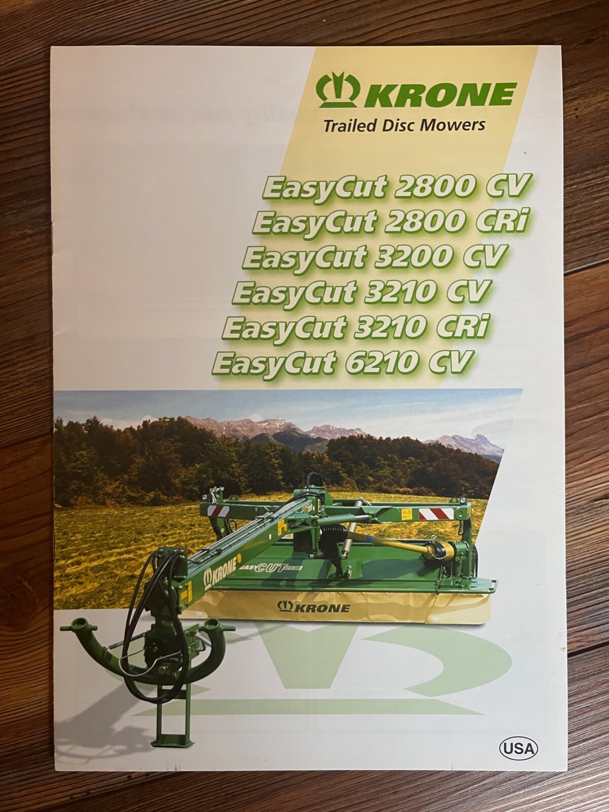 2004 Krone Trailed Disc Mowers sales brochure