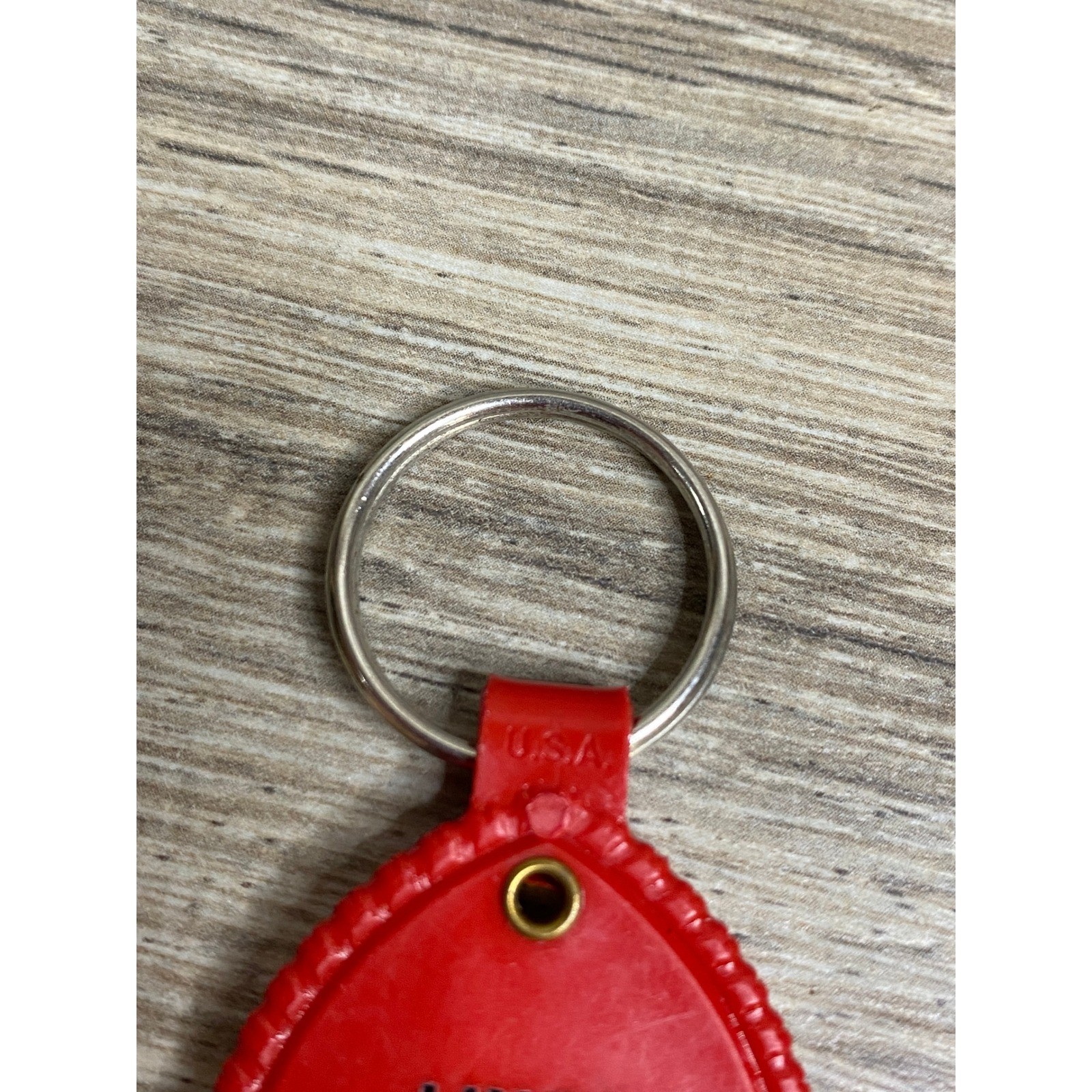 Vintage Snapper Power Equipment Keychain Lingo Hardware Quaker City Ohio Red Fob