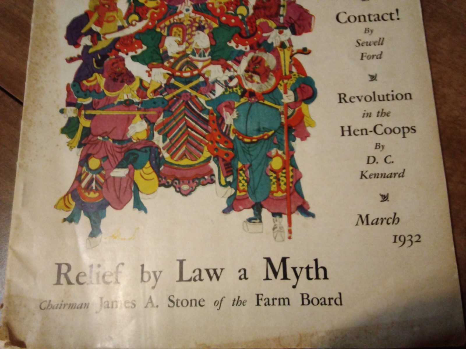 Vtg Natl Farm Journal Mag Mar 1932 Chicken Hen Egg Lay Coop Ephemera Agriculture