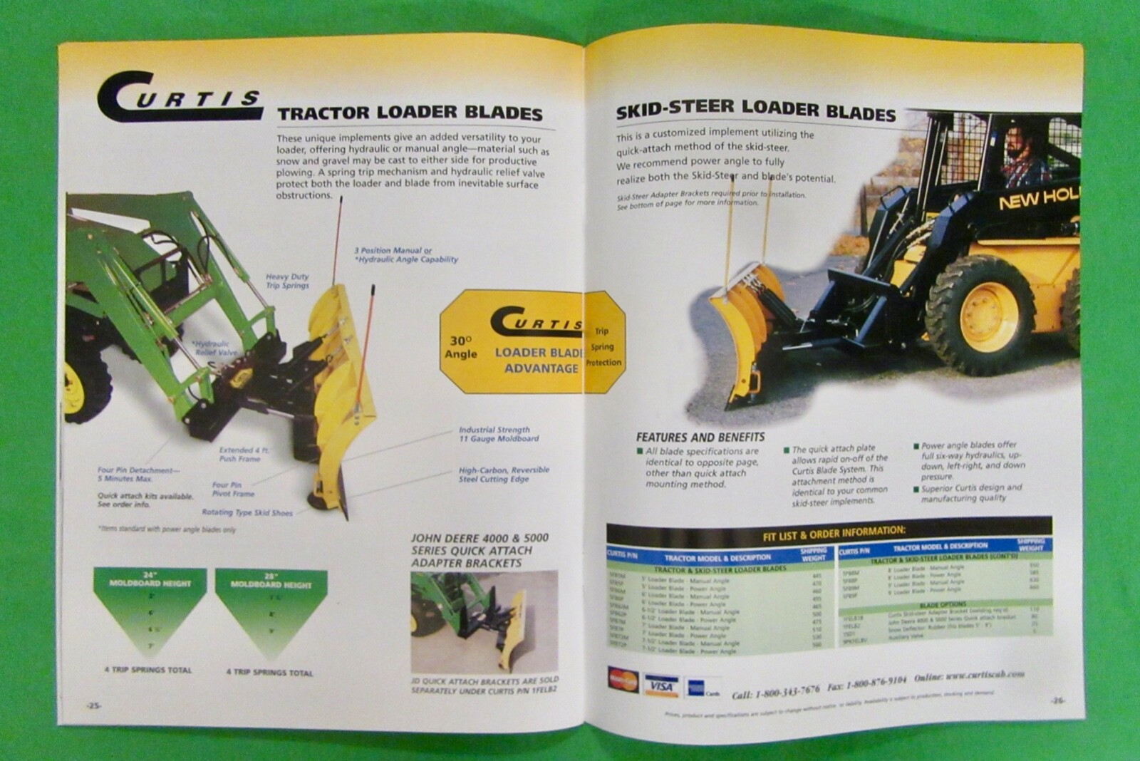 Curtis Factory Products Catalog / Focus on John Deere ( Worcester, Maine)