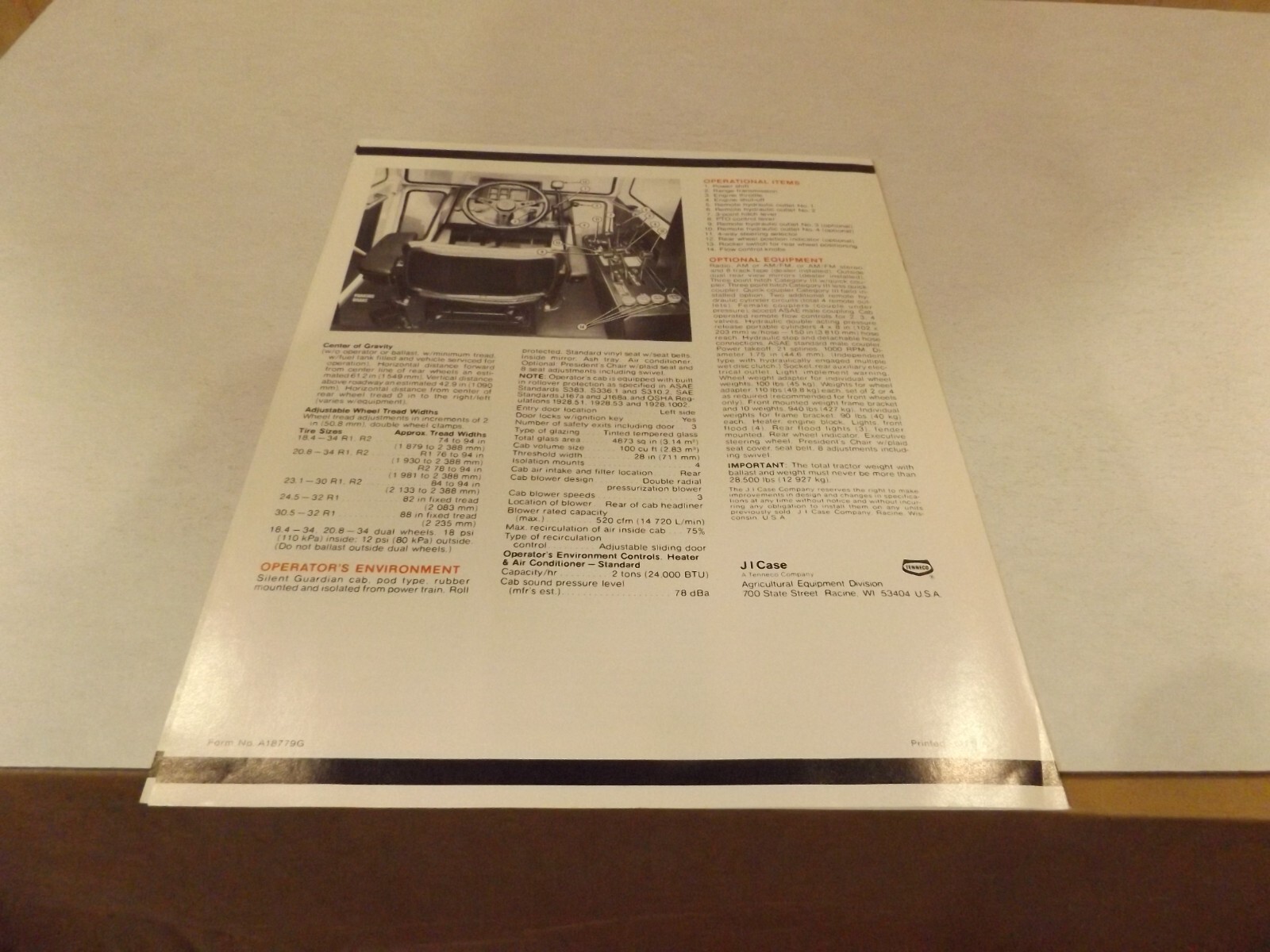 4-pc. CASE 2870, 4490, 4690, 4890, LIT # A90176J, A18579G,A18679G,A18779G