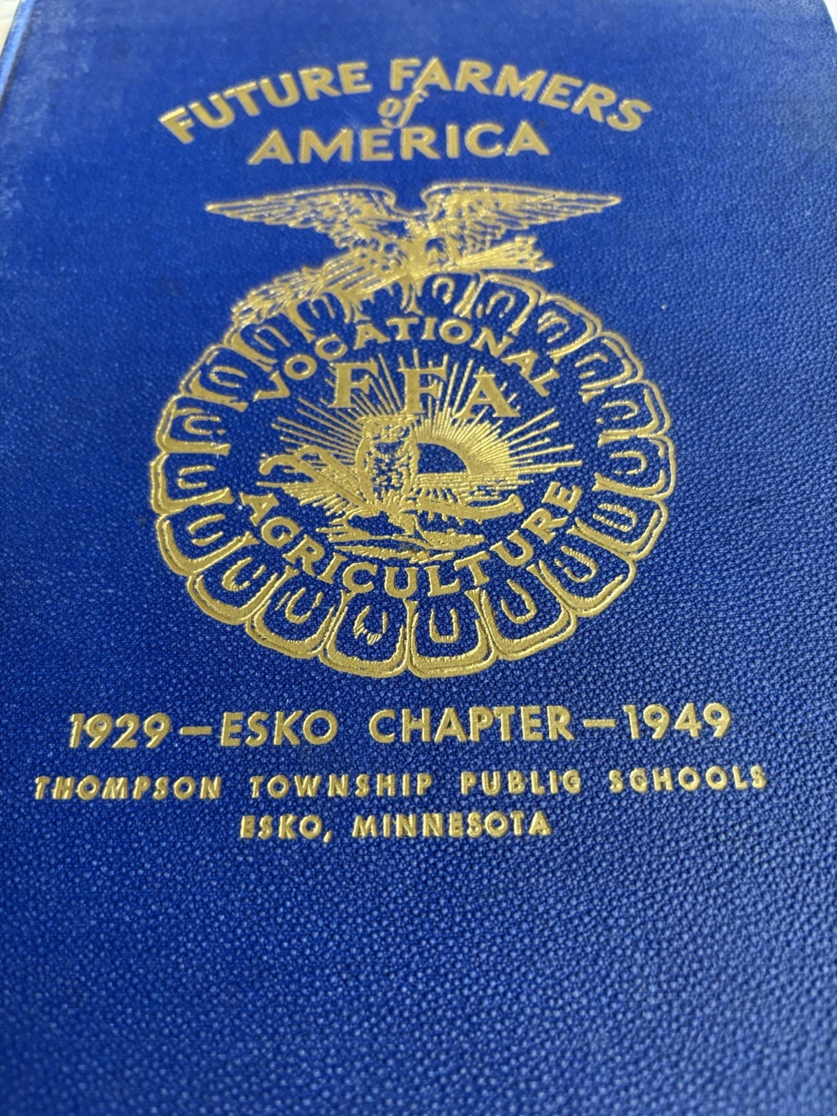 Vintage Future Farmers Of America Official 1929-1949 FFA Farming Book Esko MN