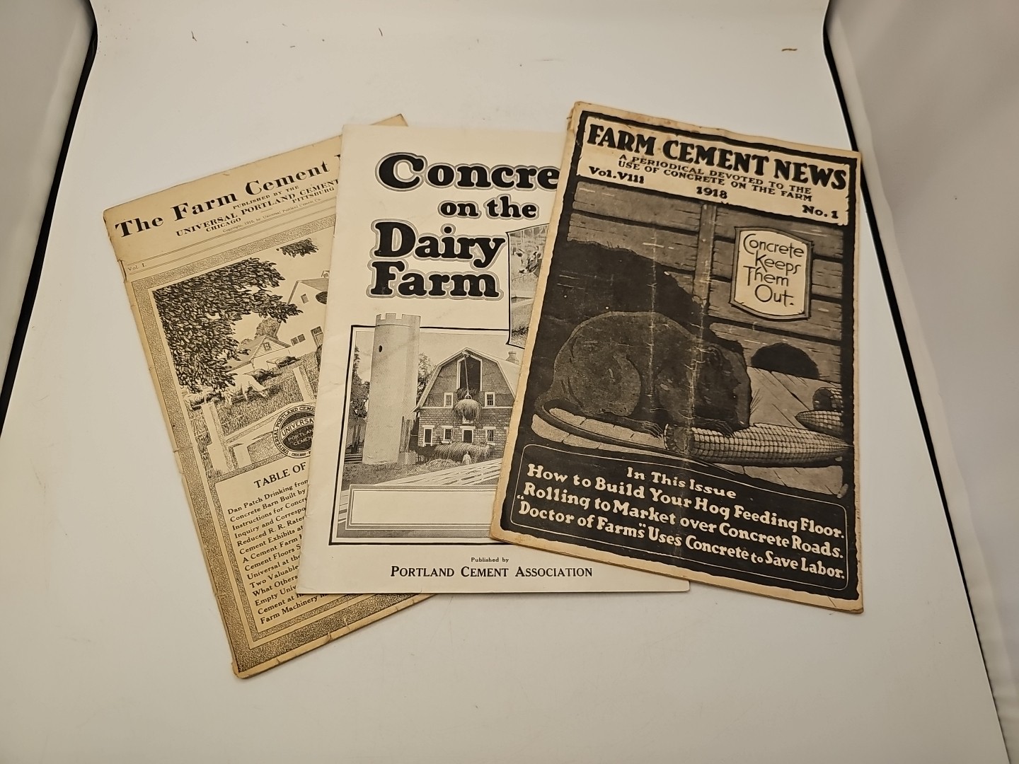 3 farm catalog concrete cement 1918 etc dairy portland silo book