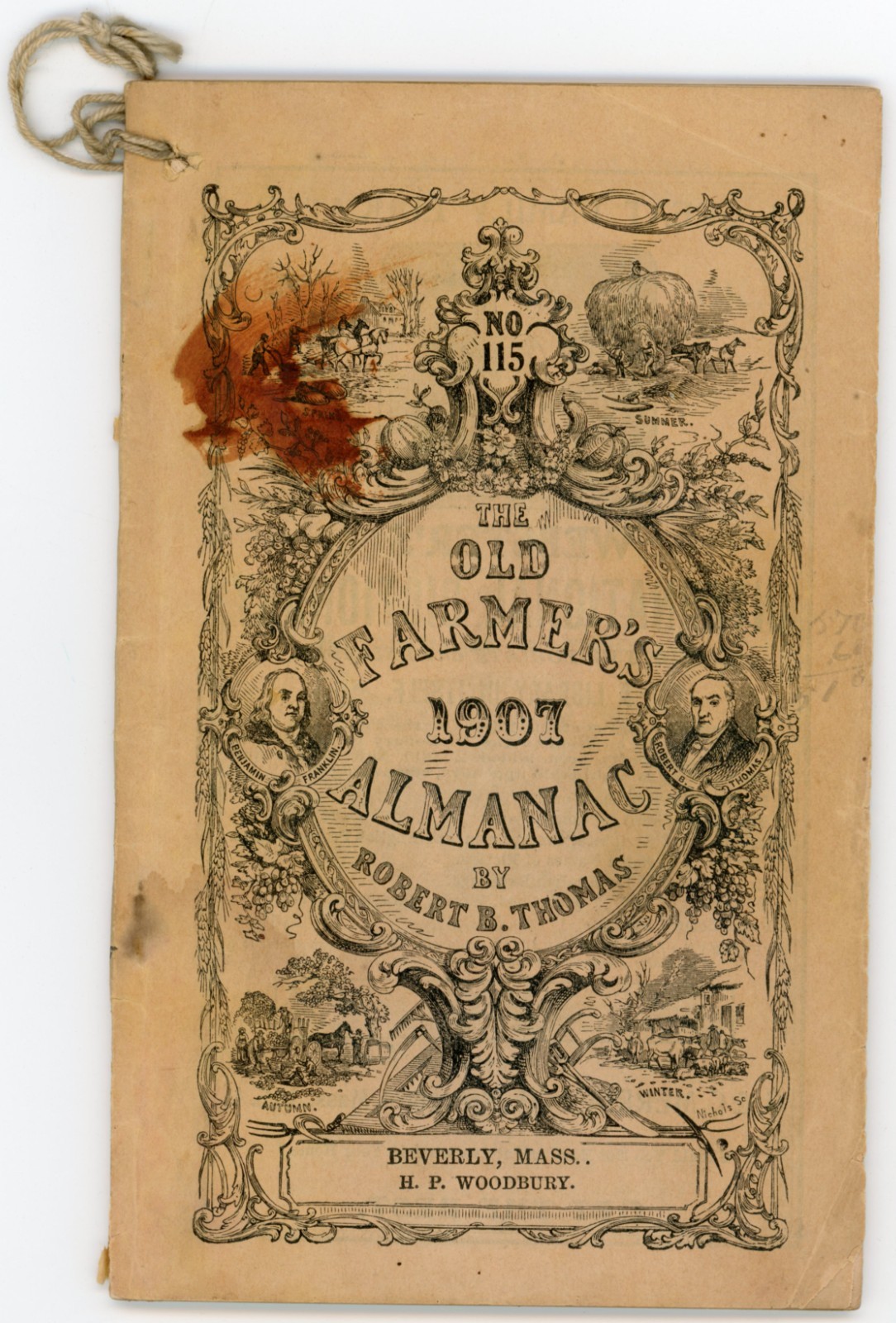 1907 Robert Thomas Farmer&rsquo;s Almanack William Ware 5