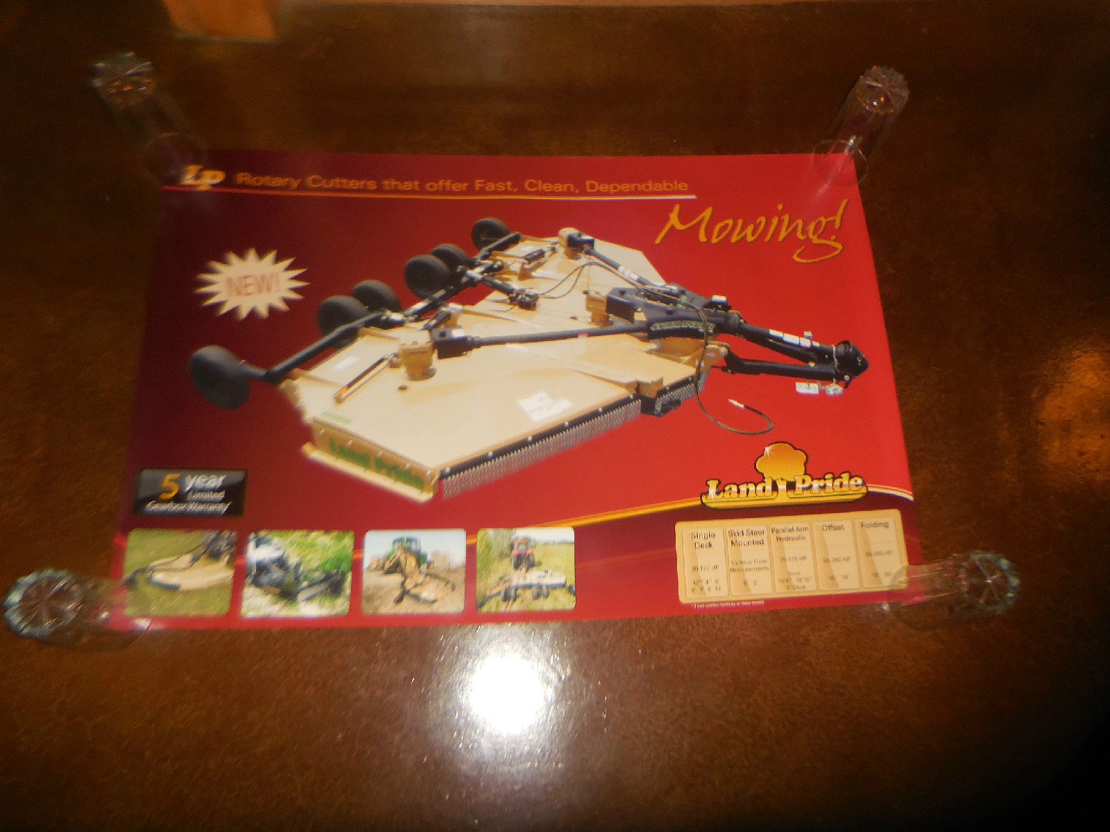 Original Land Pride Dealer Sales Poster Rotary Cutters RC 5515 24&Prime; X 36&Prime; NOS