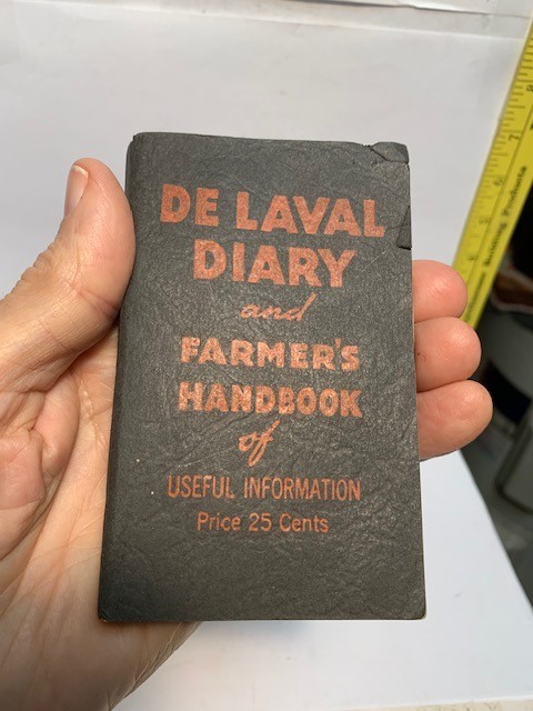 1939 DELAVAL DIARY & FARMERS POCKET HANDBOOK USEFUL INFO 148 PAGES 4.75&rsquo;X2.75”.