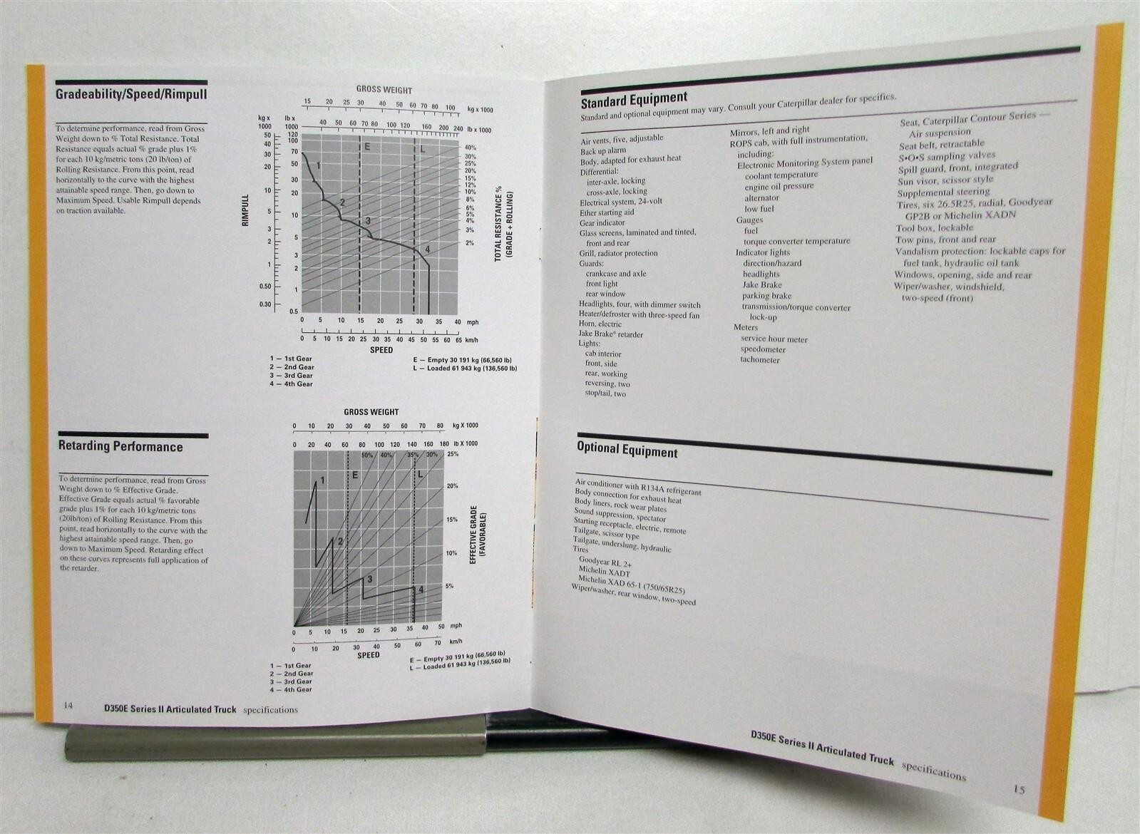 1999 Caterpillar 12H Road Motor Grader Specification Construction Sales Brochure