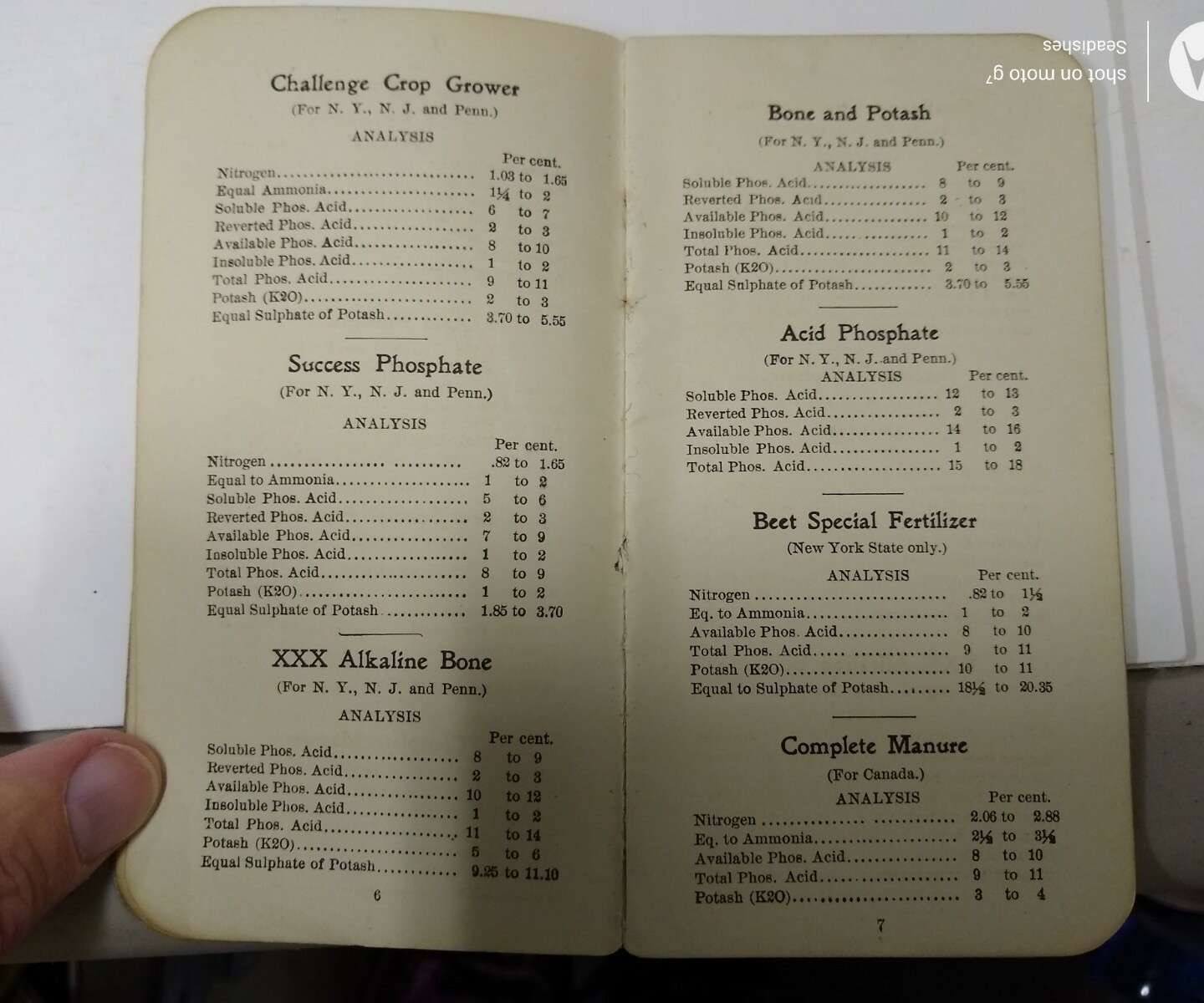 1909-1910 North Western Fertilizing Co Animal Bone Fertilizer Booklet St Louis