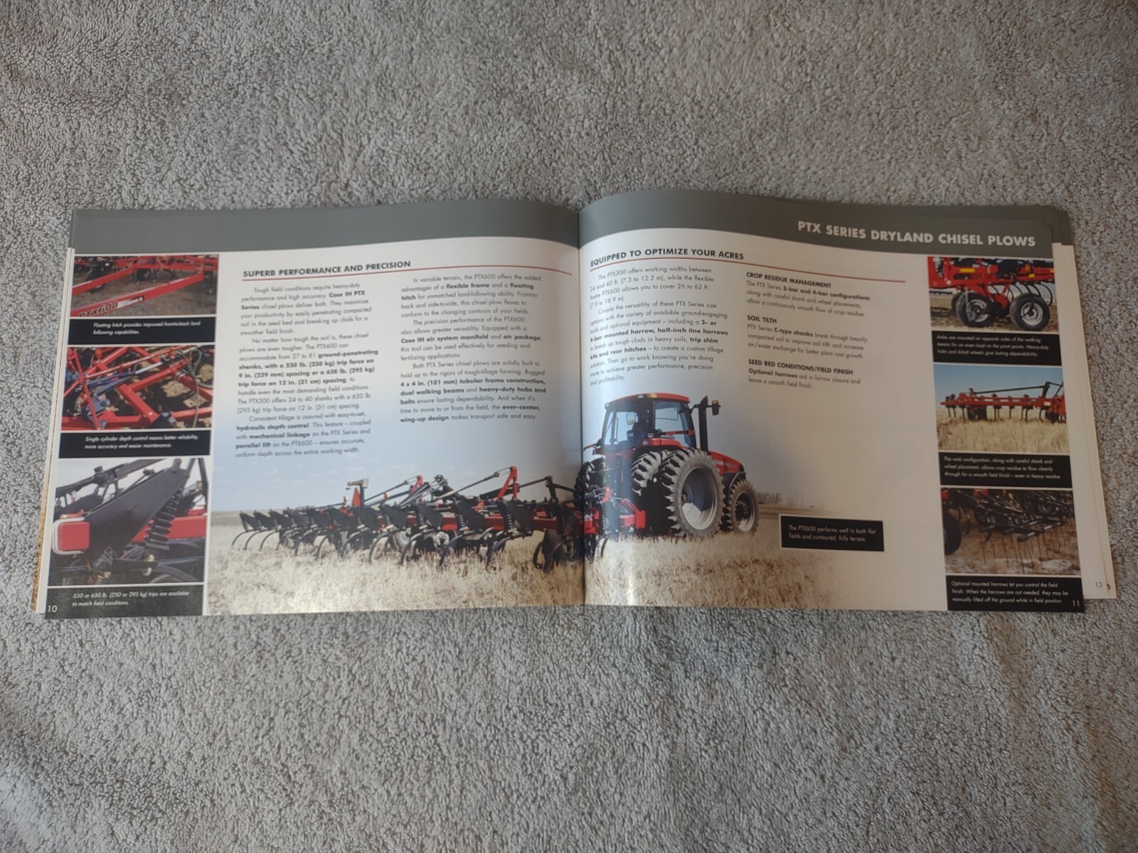 Case IH Primary Tillage Sales Brochures. Lot Of 4. MRX690. 6700. 6750. Ptx600.