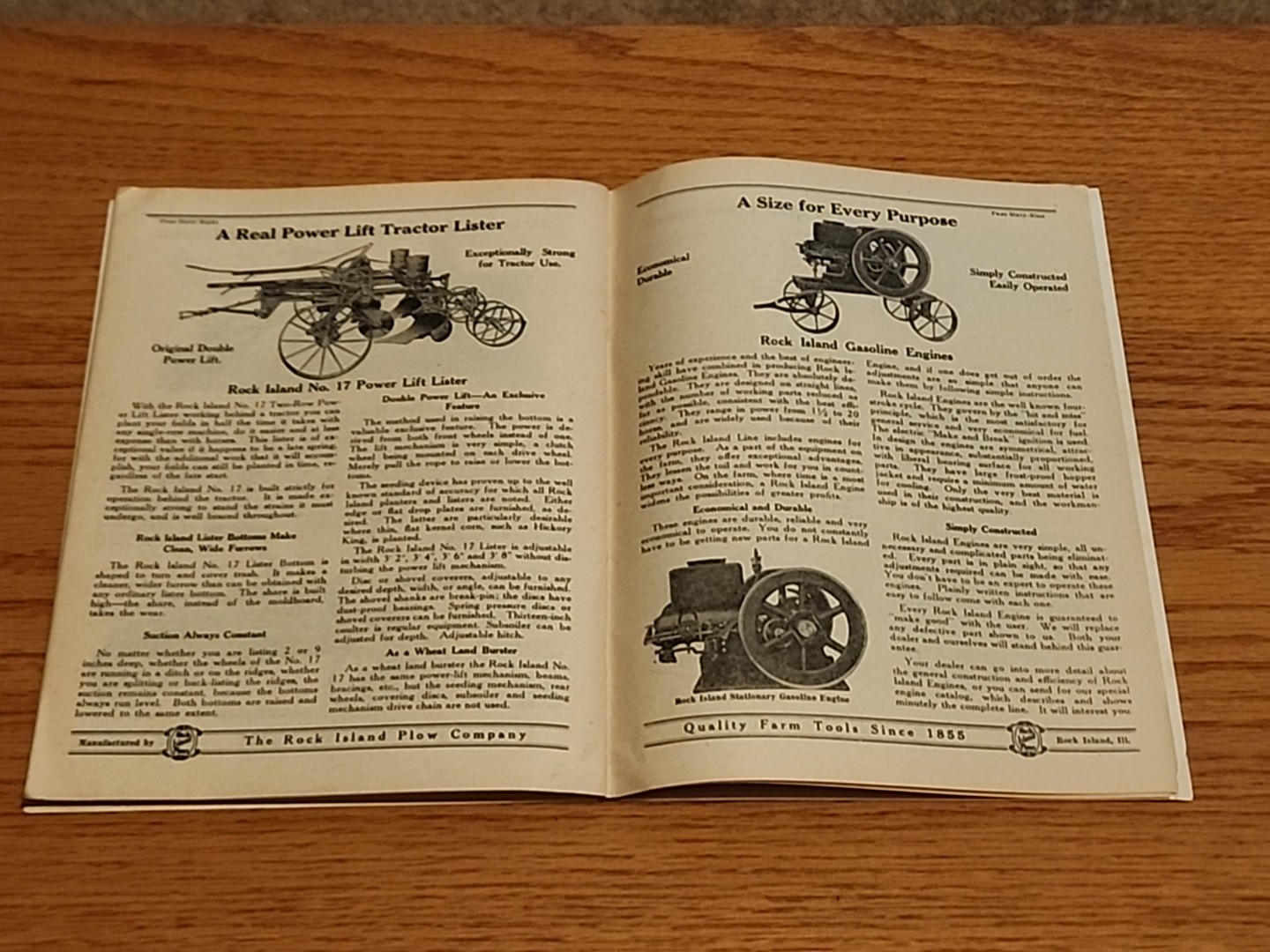 Rock Island Making Farm Life Easier Farm Tools Catalog Heider Tractors Engines