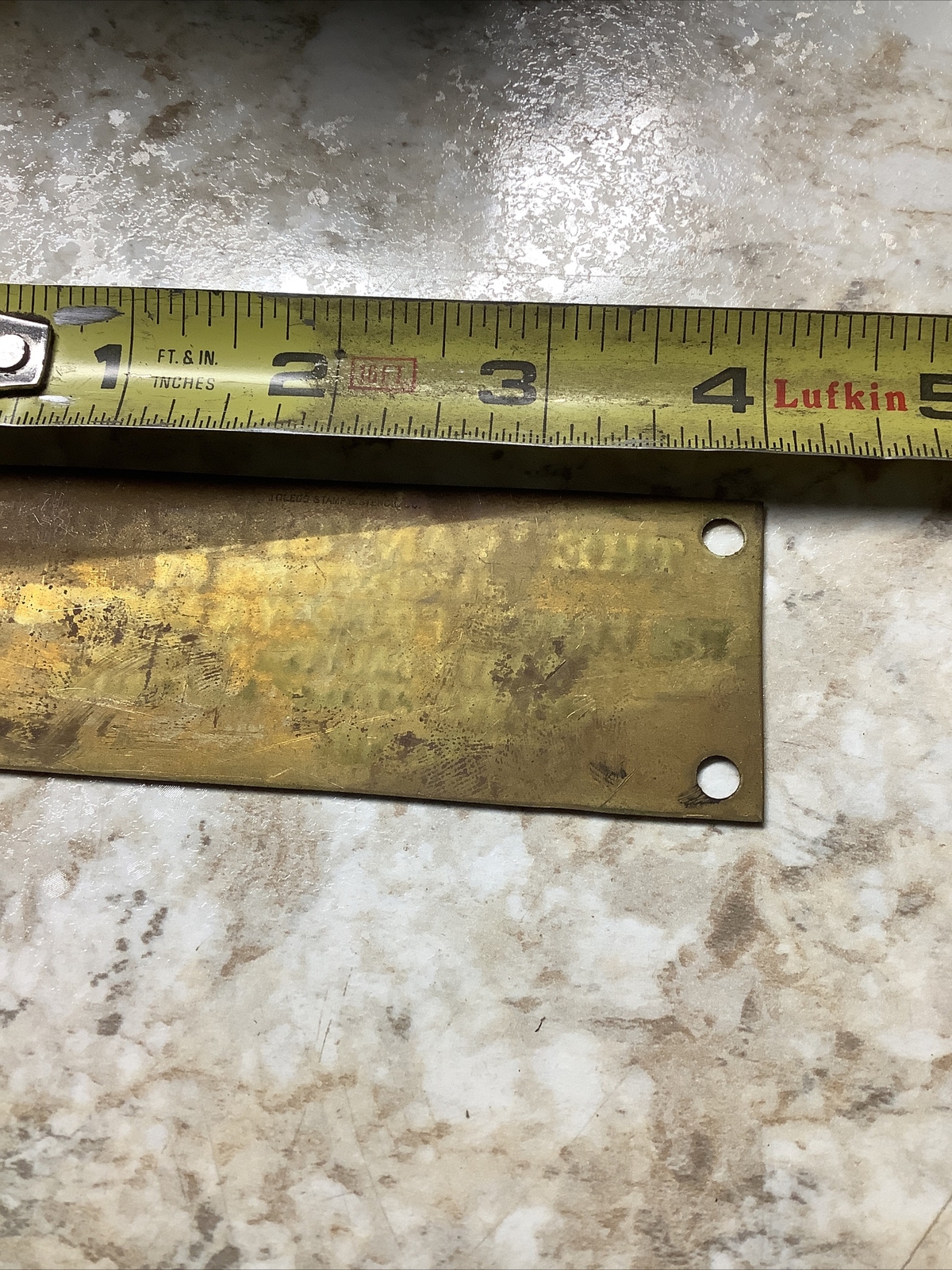 The “Van” Spreader France Foundry Brass Tag North Baltimore,Ohio NOS (ST223)