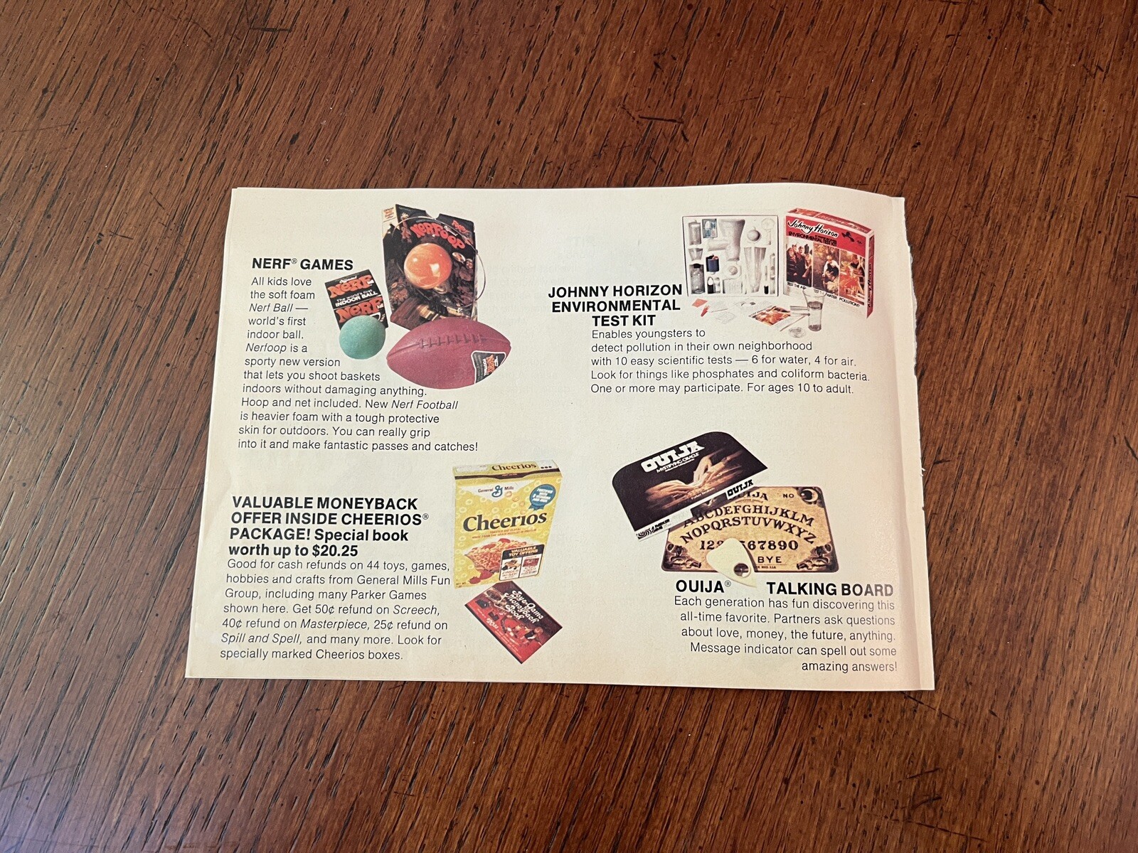 Vintage Parker Games brochure