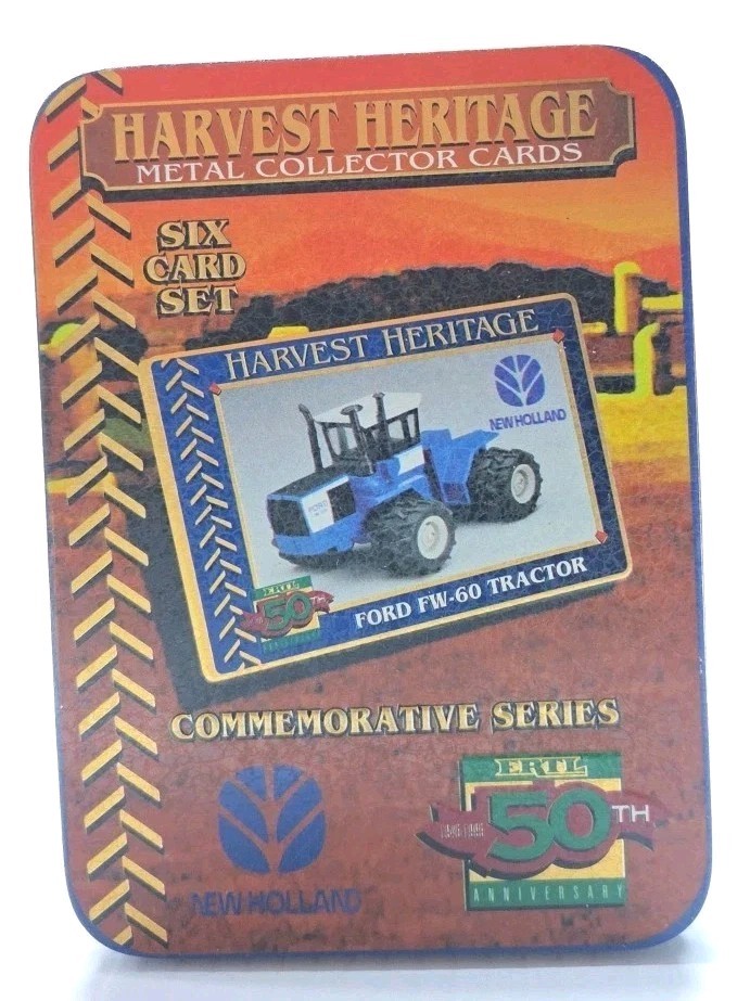1995, ERTL 50th Ann., Harvest Heritage 6 Collector Cards