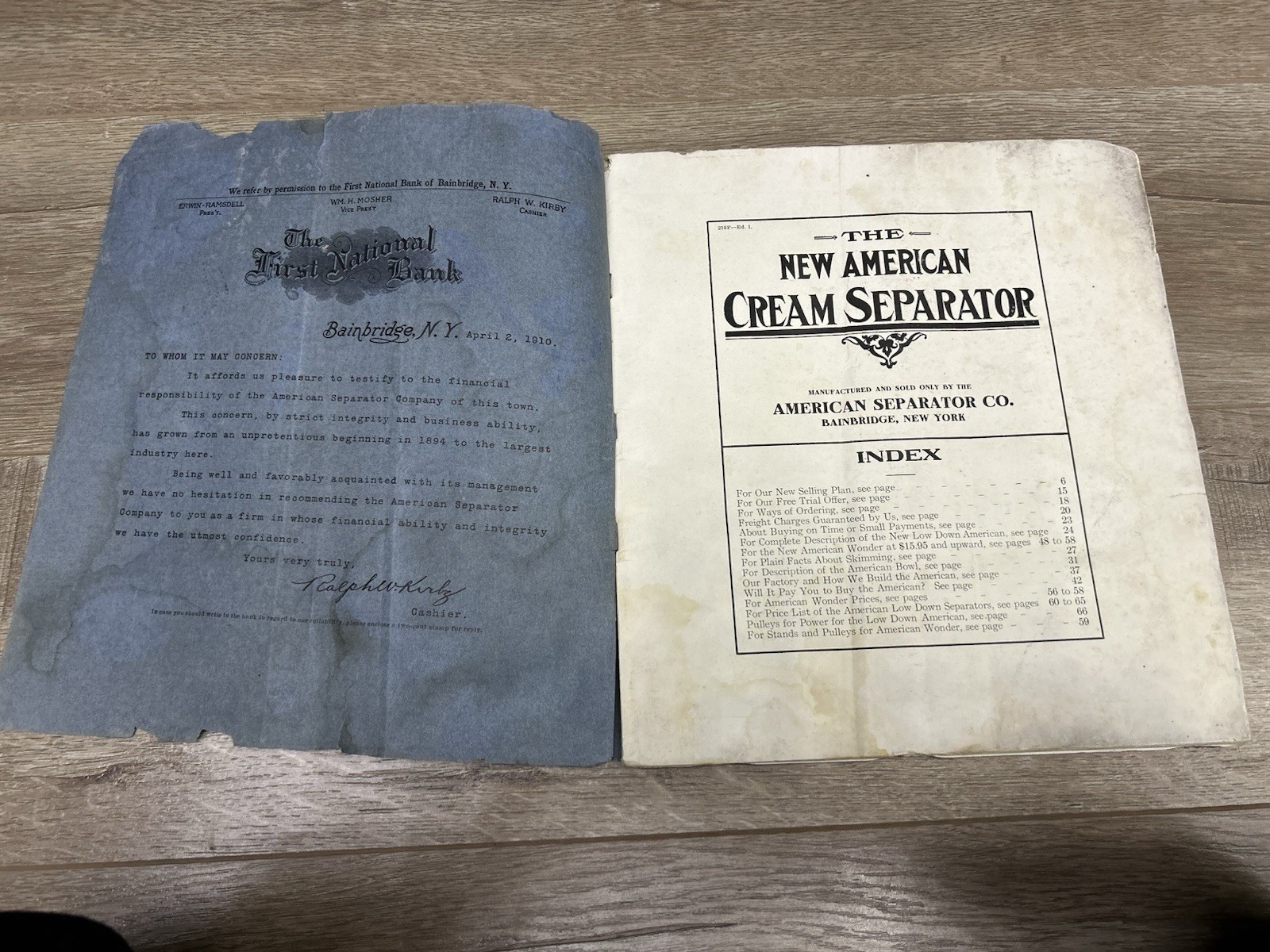Antique Vintage Genuine American Cream Separator Co. Catalog