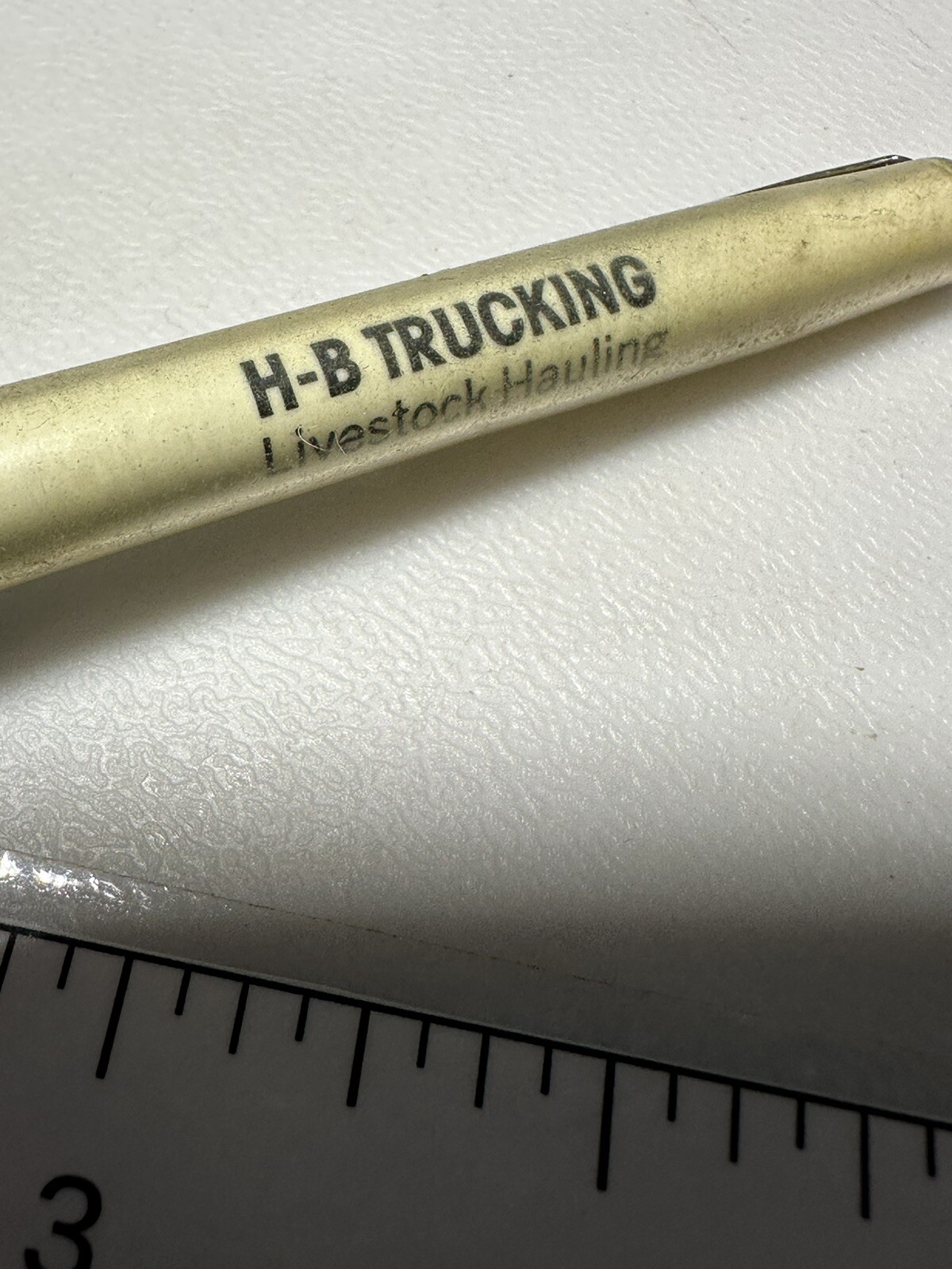 Vintage Cozad Nebraska H-B Trucking HB Livestock Cattle Hauling Truck Driver Pen