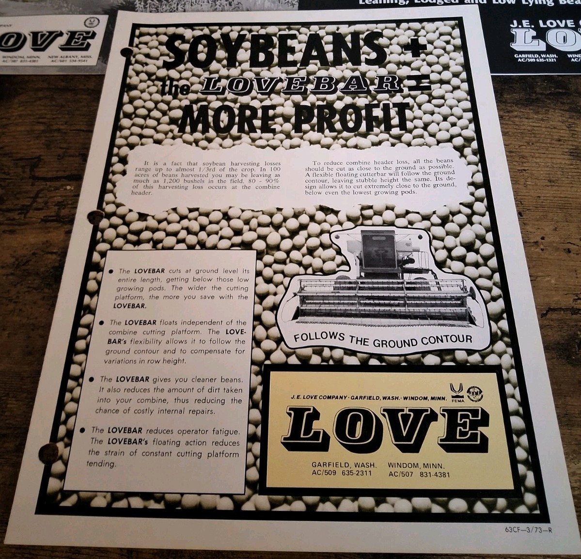 J.E. Love Company Lovebar And Love BeanSharks Brochures And Price List