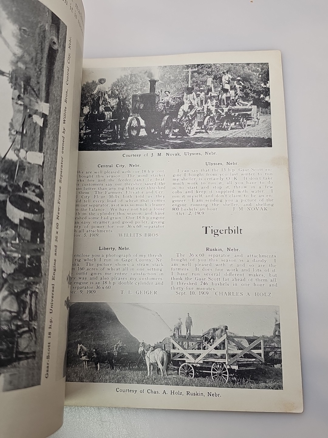 Gaar Scott Engine Tiger Truths Thresher Catalog Richmond INDIANA RARE HISTORY