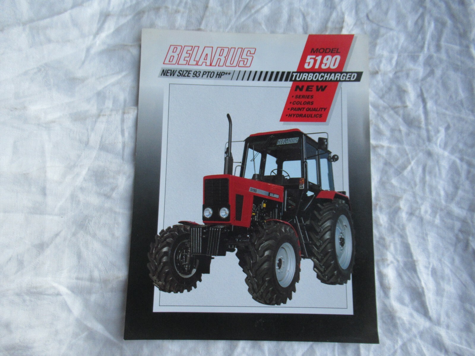 Belarus 5190 tractor specification sheet brochure