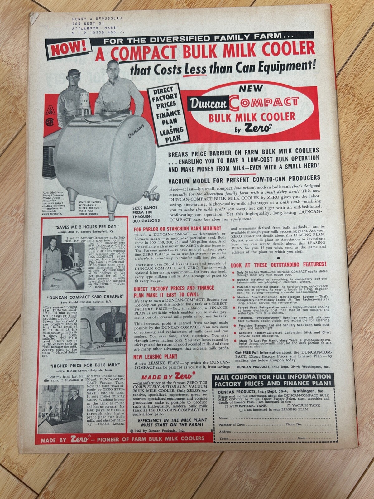 APR 10 1963 HOARD&rsquo;S DAIRYMAN DAIRY FARM MAGAZINE JUDGING CONTEST COWS PRODUCED