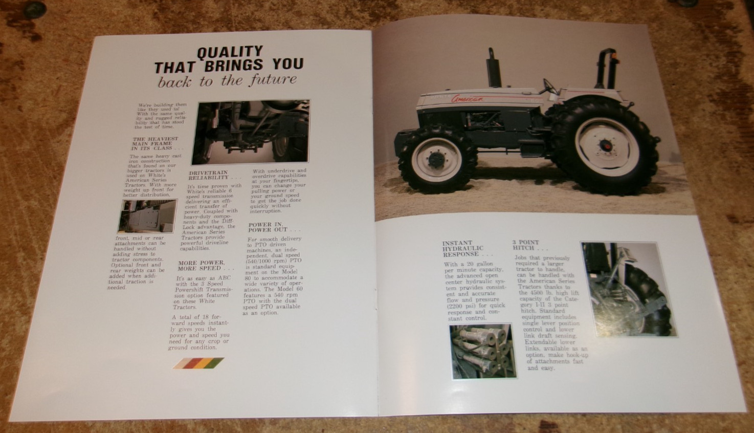 vintage white american series tractors brochure new