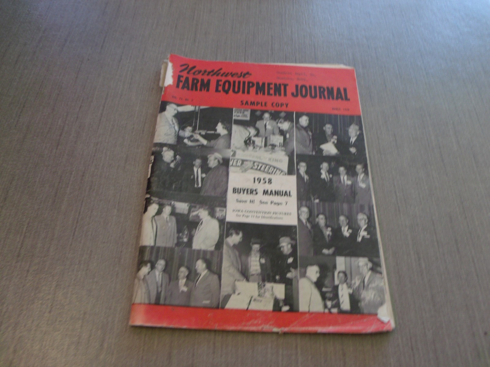 VINTAGE MARCH 1958 NORTHWEST FARM EQUIPMENT JOURNAL SAMPLE COPY BOOK