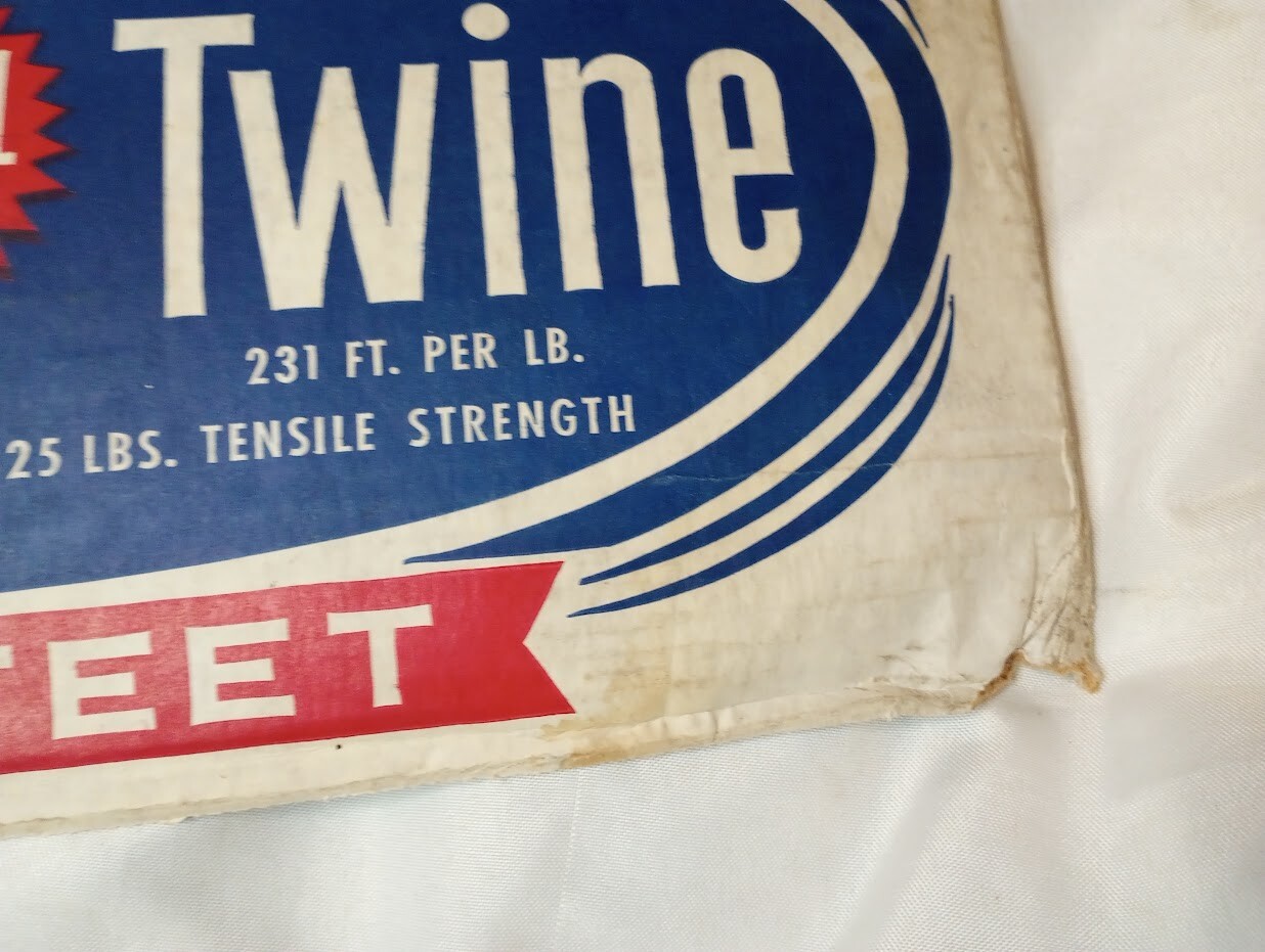 —Co-Op Baler Twine cardboard box panel Albert Lea MN farm décor advertising