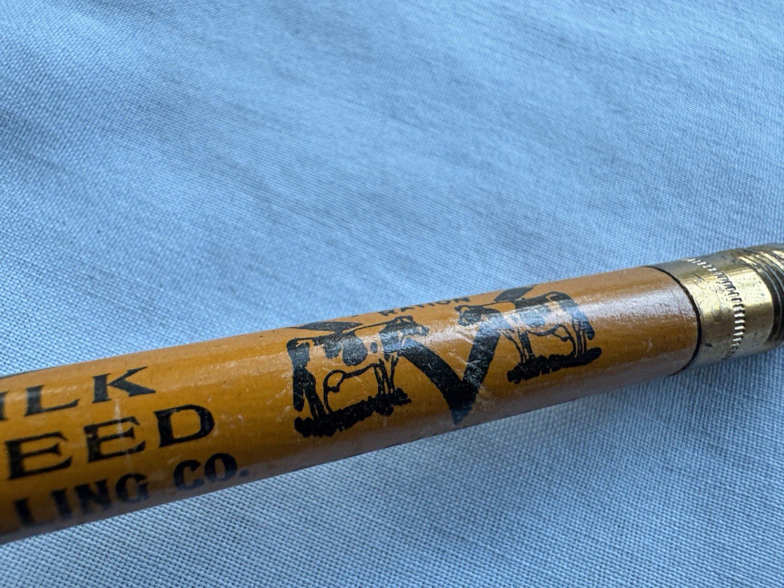 1940&rsquo;s Large Pencil Larro Dairy Cow Larrowe Milling Co Detroit Michigan Farming