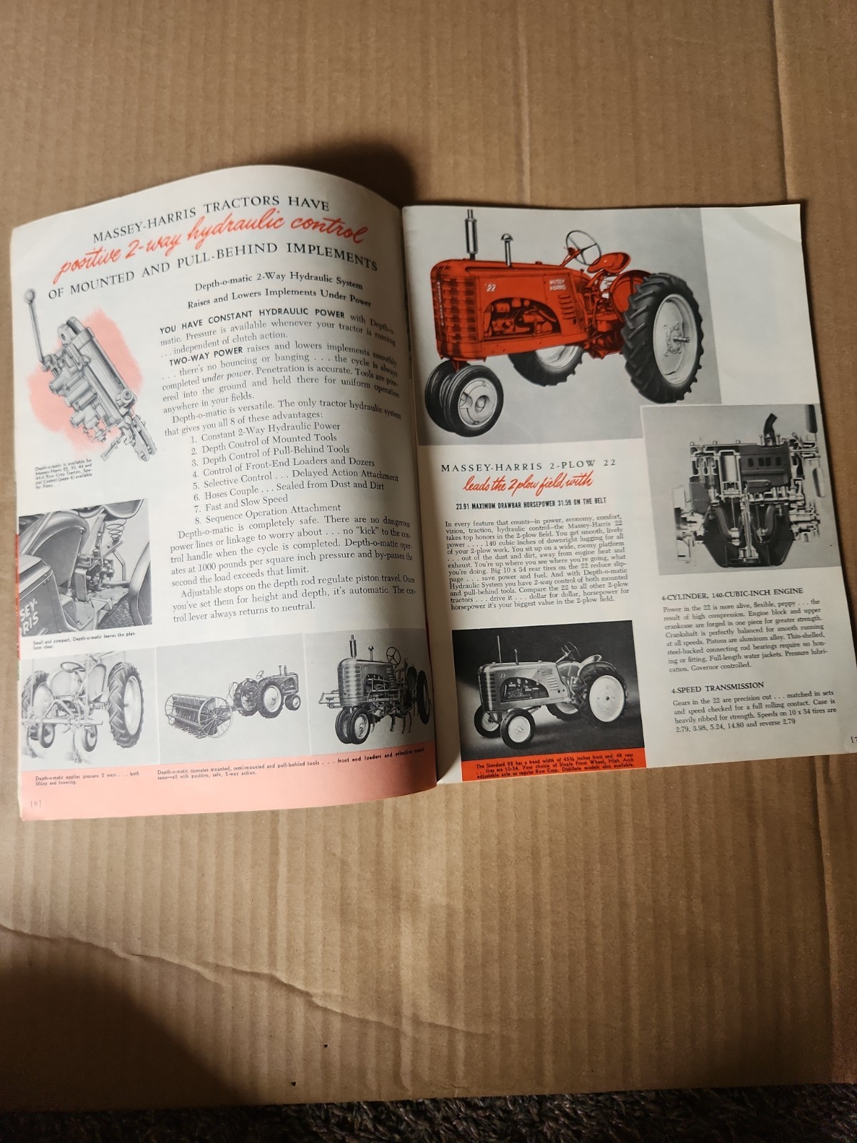 VINTAGE MASSEY HARRIS BUYERS Full Tractor GUIDE Orchard Hillside Rice CATALOG