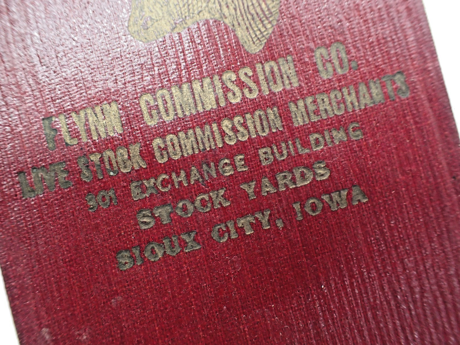 Vintage 1930 – 1931 FYNN Livestock Commission Company Pocket Notebook IOWA