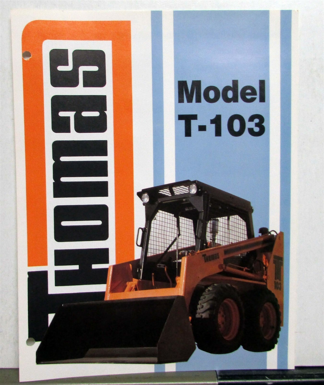 1989 Thomas T-103 Specifications Construction Sales Data Sheet
