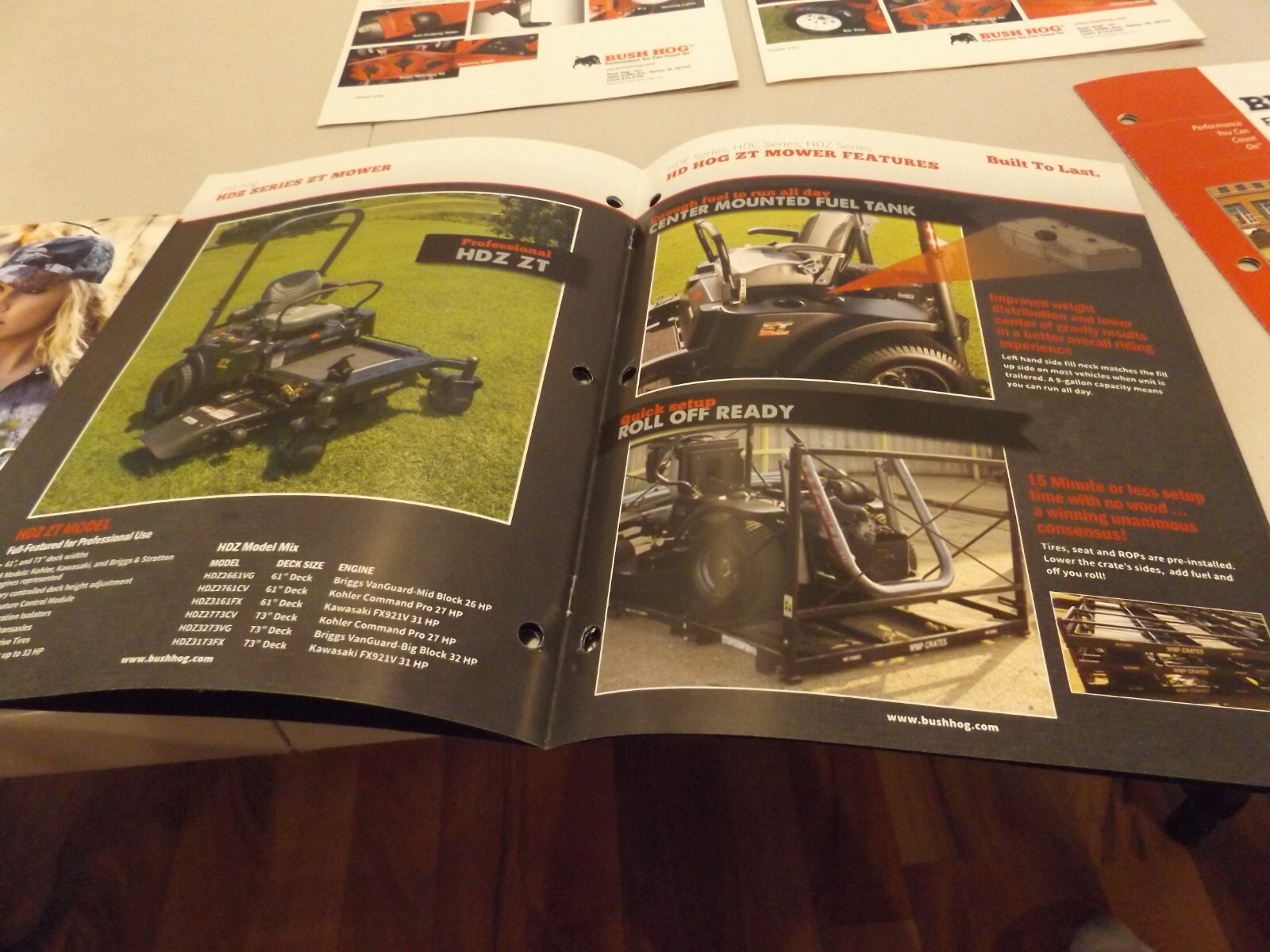5-pc. BUSH HOG MOWERS, LANDSCRAPE, FINISHING MOWERS, TILLAGE, 2011-2016