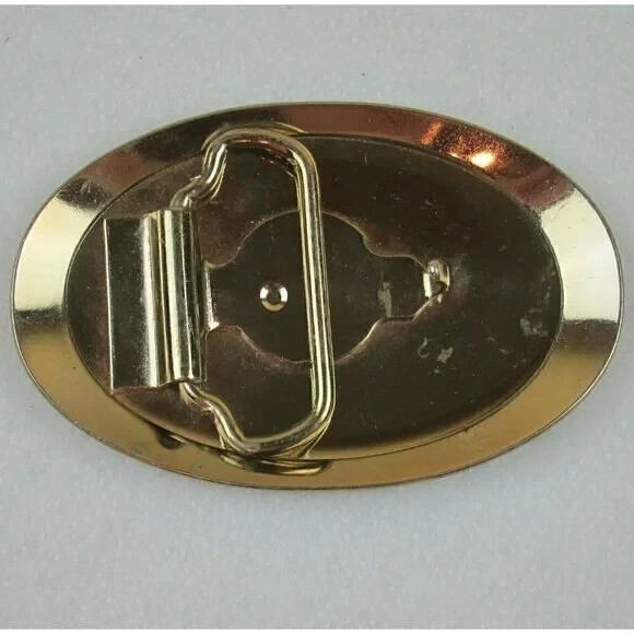 Vintage Belt Buckle P&O Parlin & Orendorff Plow Company Advertising 1970s RARE