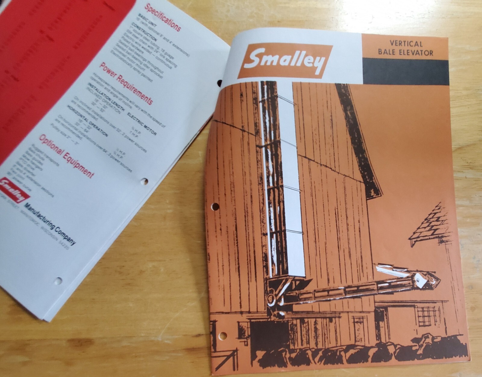 3 Smalley Brochure Pamphlet Bale Handling Systems 205 Vertical Elevator Specs