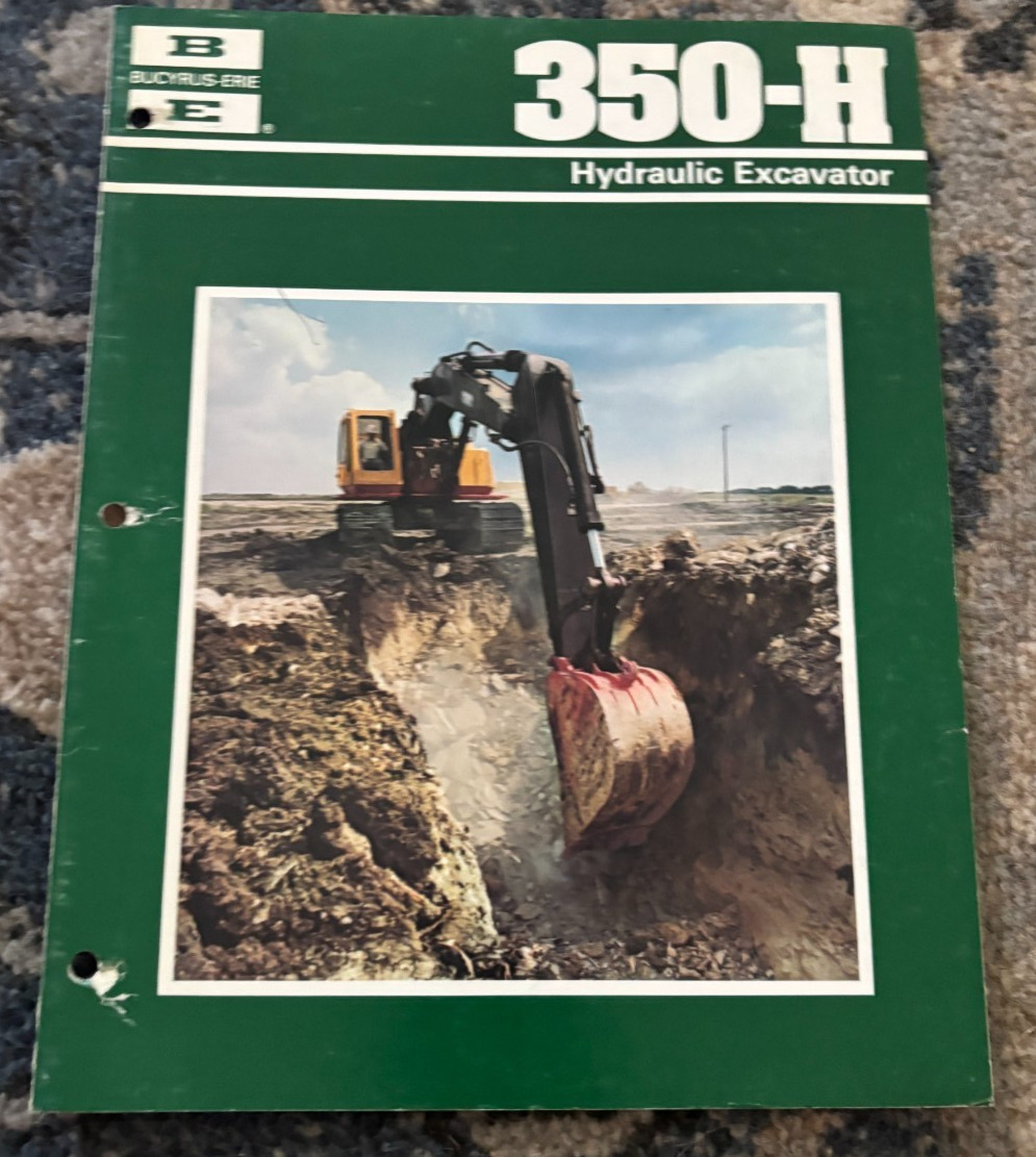 Bucyrus Erie 350-H Hydraulic Excavator Brochure DCPA25