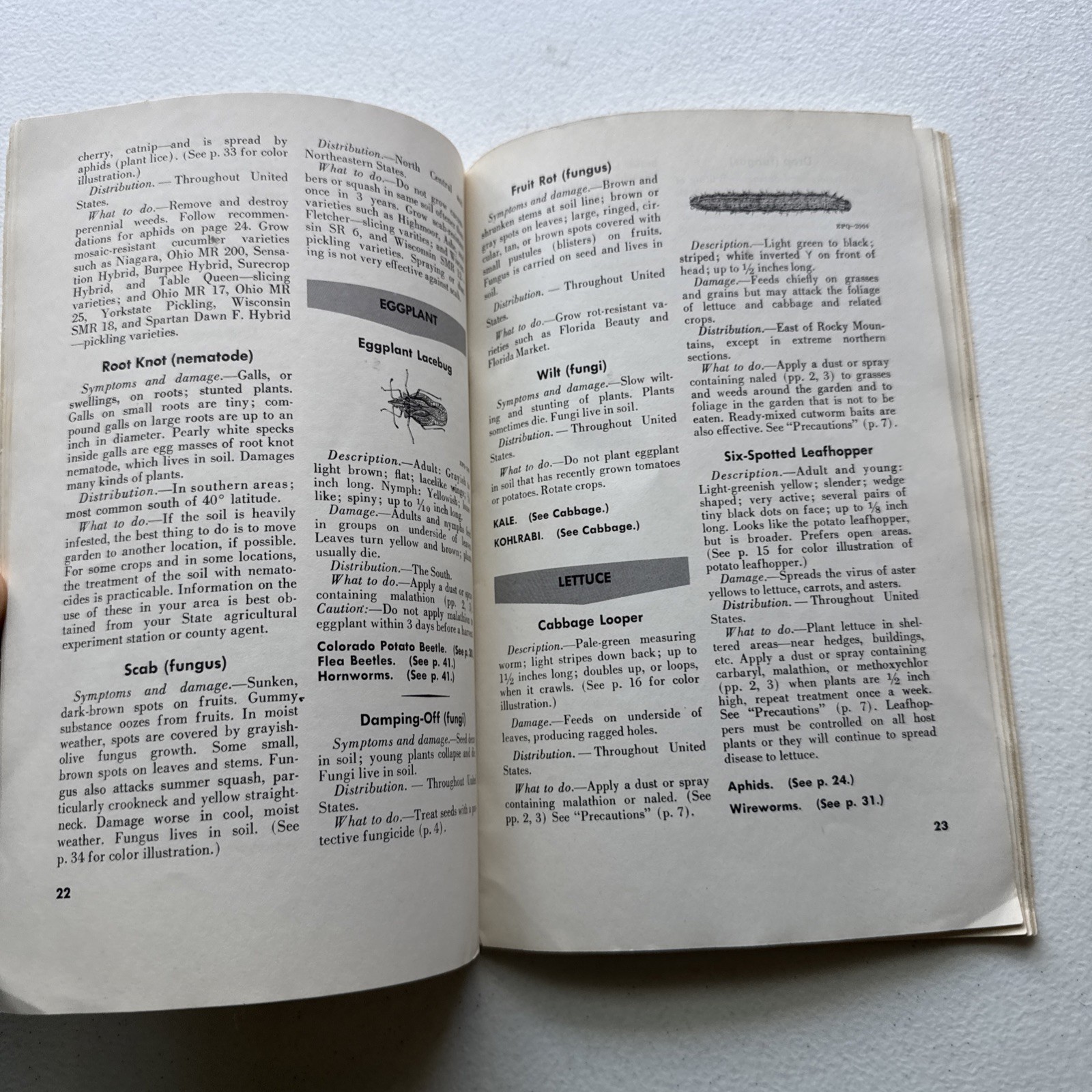 Insects and Diseases of Vegetables in the Home Garden USDA Bulletin No. 46