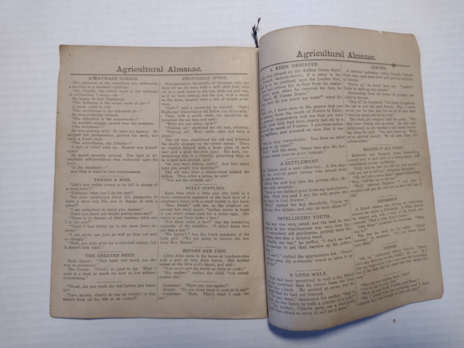 1917 John Baer&rsquo;s Sons Lancaster, PA Agricultural Almanac