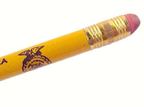Future Farmers of America Lead Pencil Vintage Knoxville Iowa IA Advertising