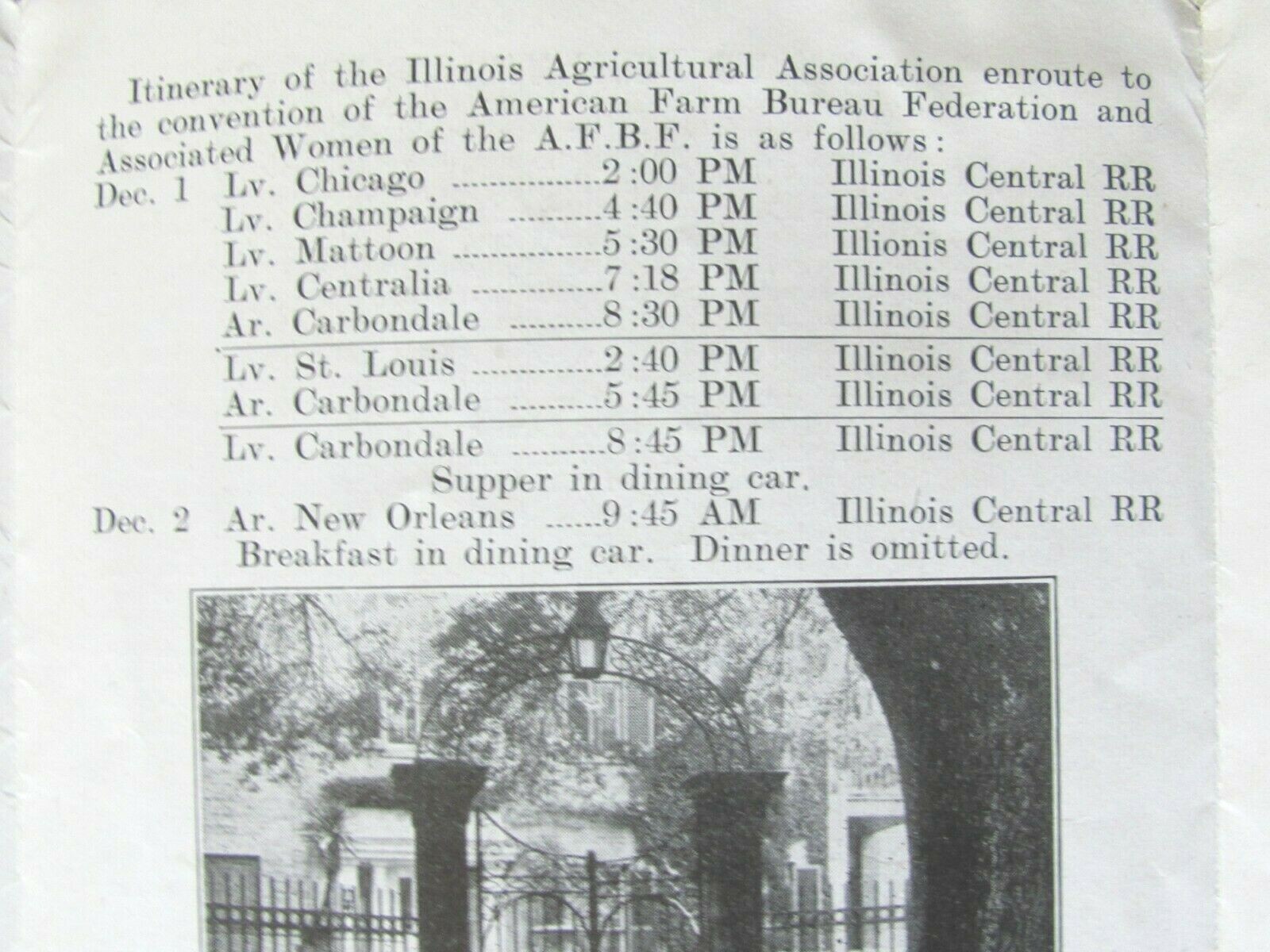 1946 AMERICAN FARM BUREAU 28th MEET PROGRAM SANFRANCISCO CA & IL SPECIAL TRAIN