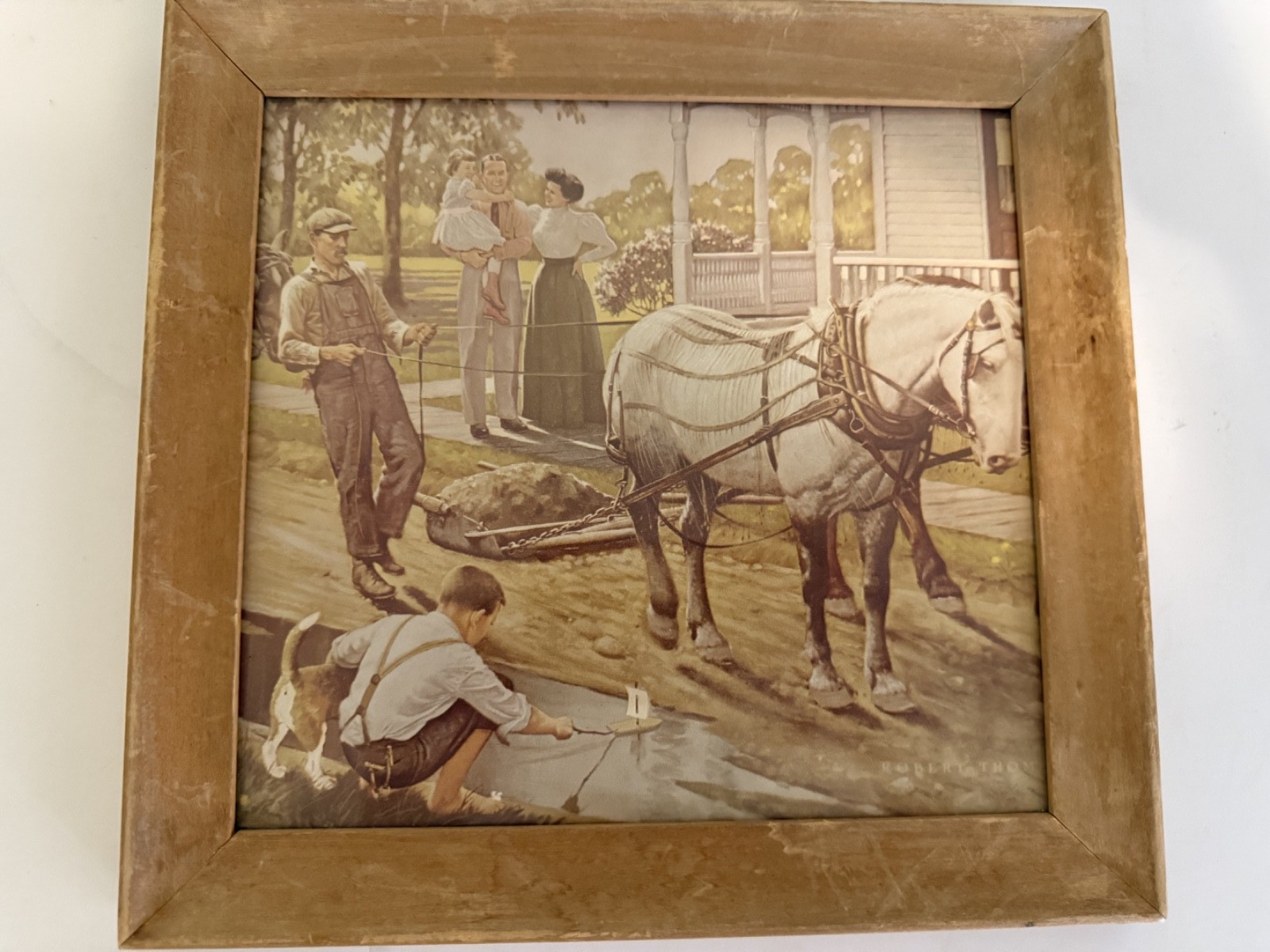VINTAGE SATURDAY EVENING POST BOHN ALUMINUM AND BRASS CORPORATION PICTURE FRAMES