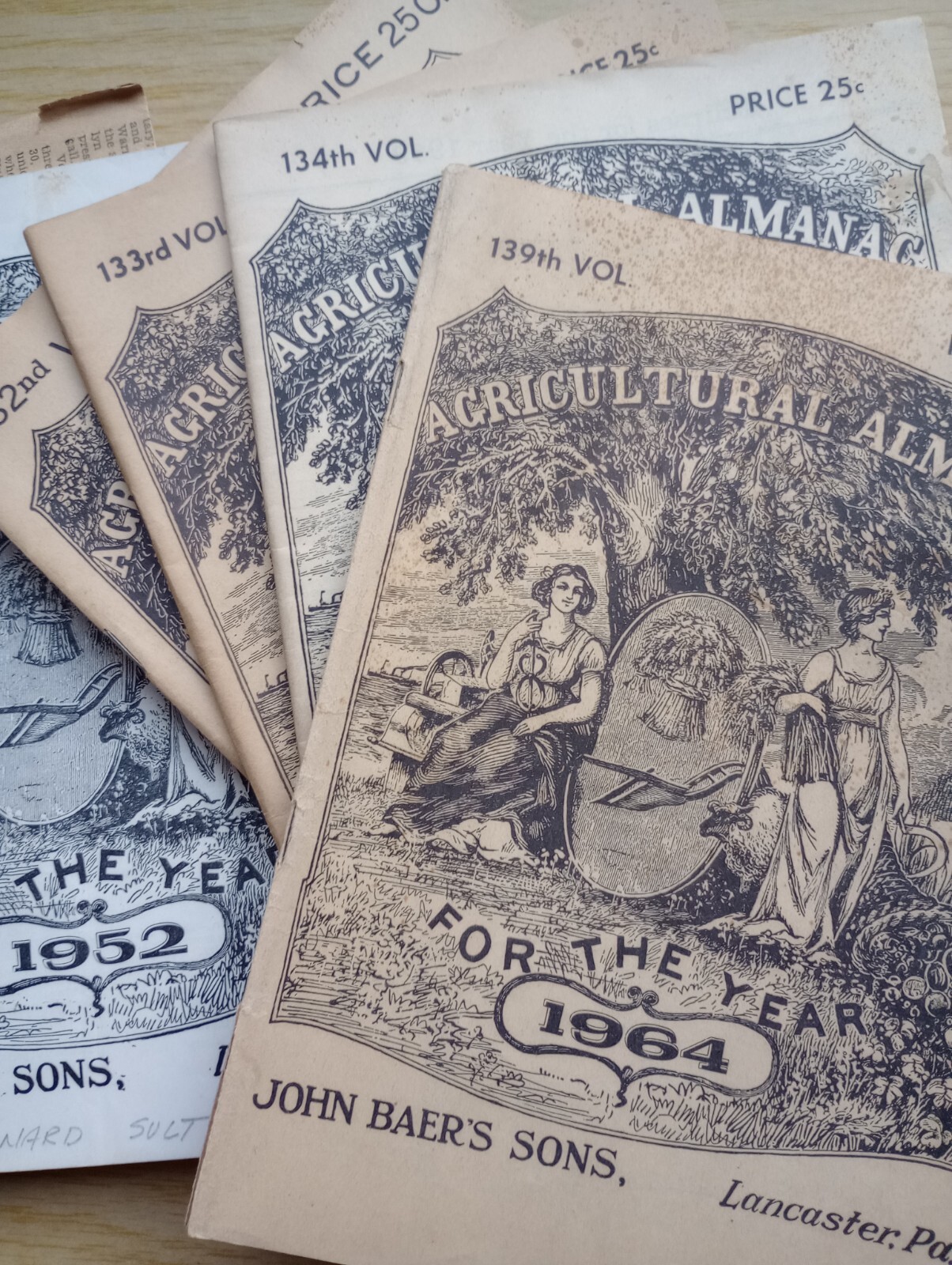 Agricultural Almanac 1950s-60s John Baers Sons Lancaster PA Vintage Paper…
