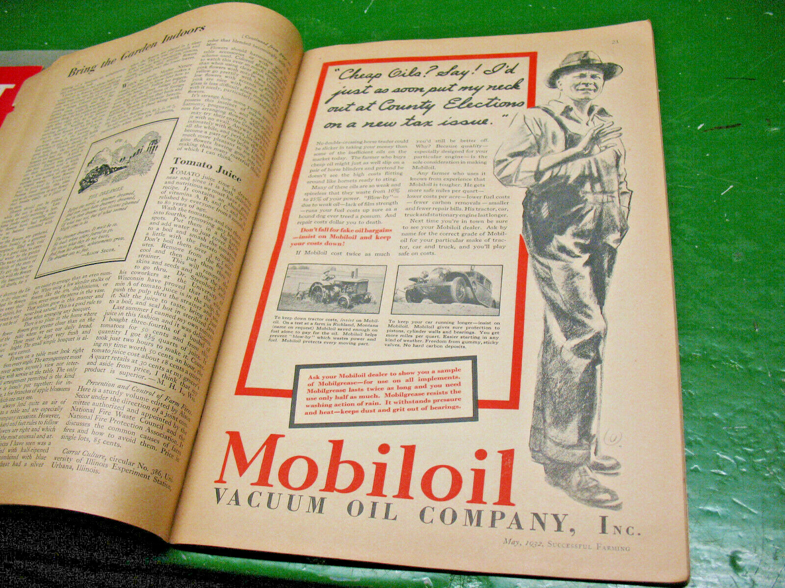 SUCCESSFUL FARMING THE DAIRY FARMER MAGAZINE MAY 1932 SINCLAIR OIL CO.AD
