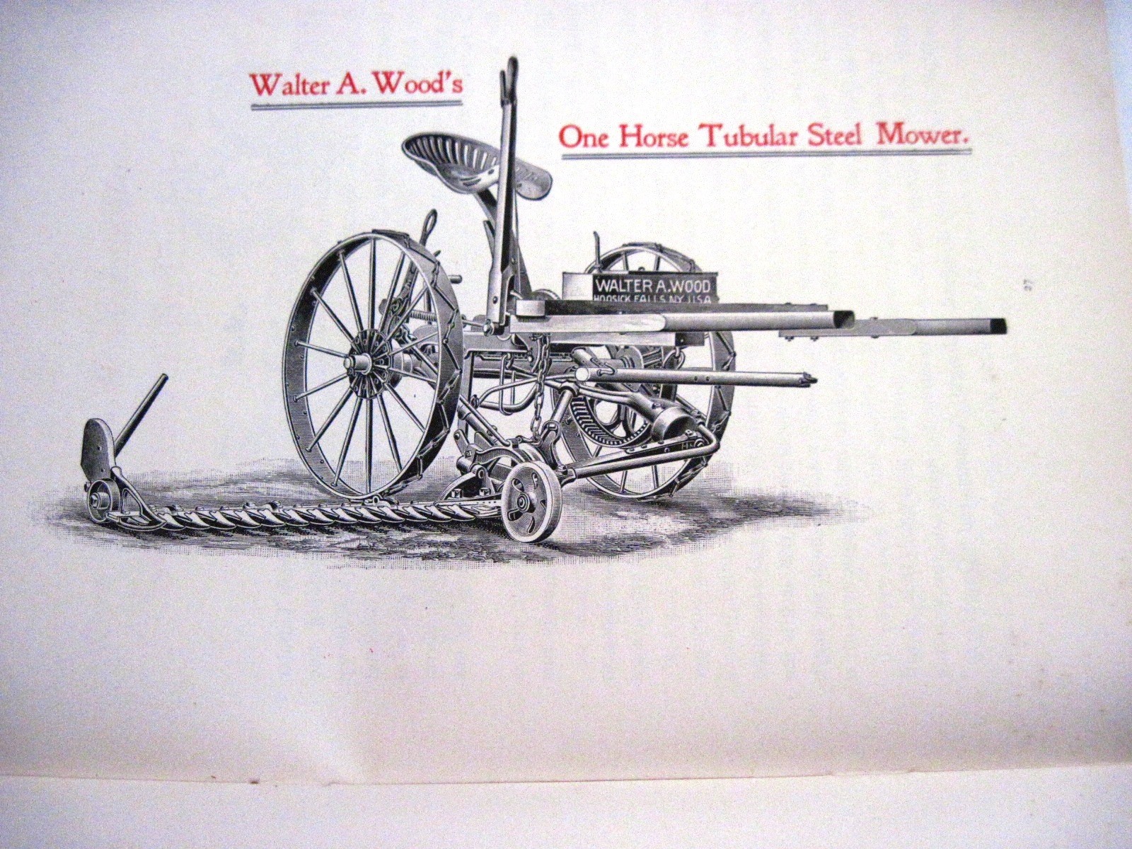 Stunning 1895 « Walter A. Wood » Mowing & Reaping Farm Machine Co.Catalog *